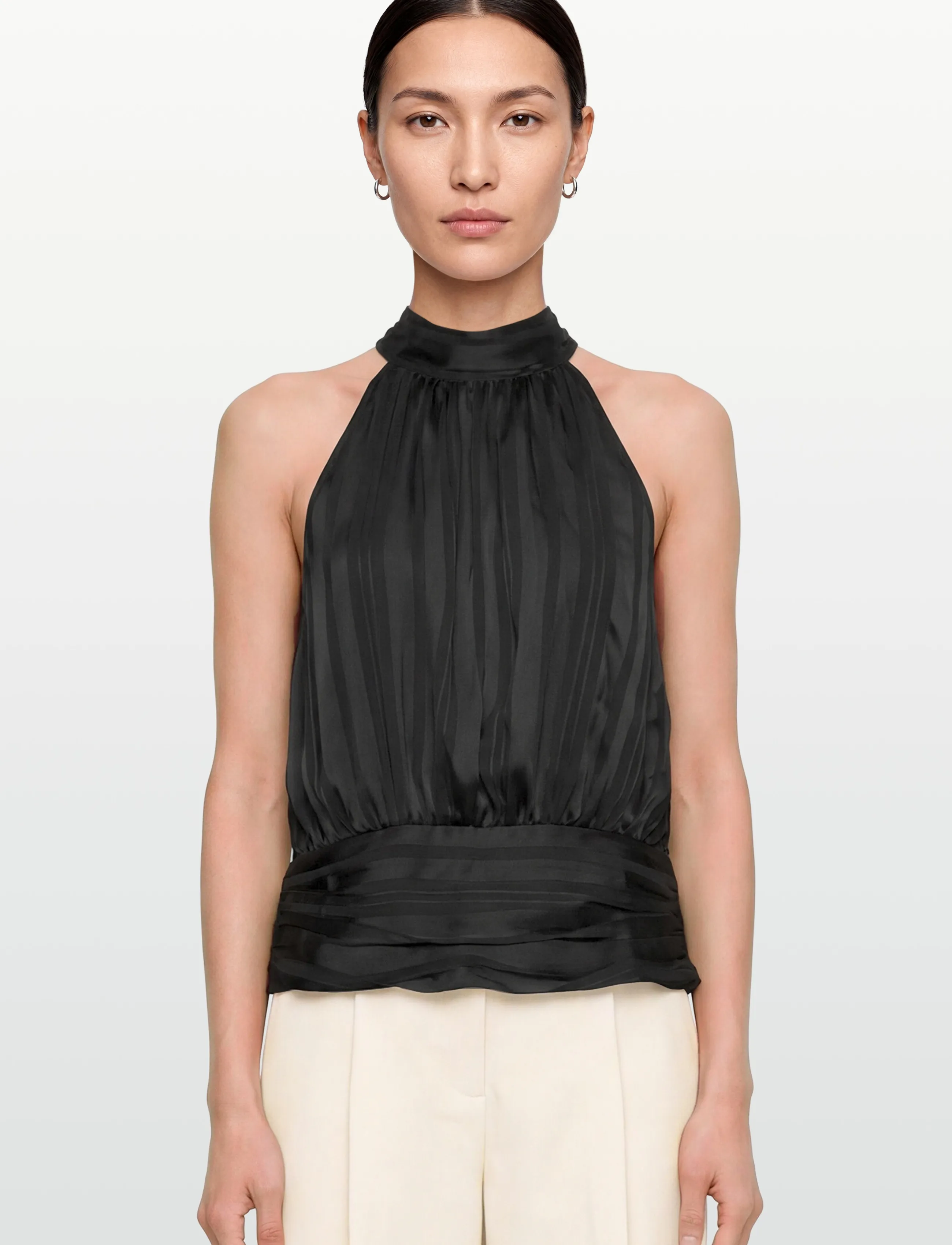 Gina Tricot - Halterneck top - tanktops - black (9000) - 3
