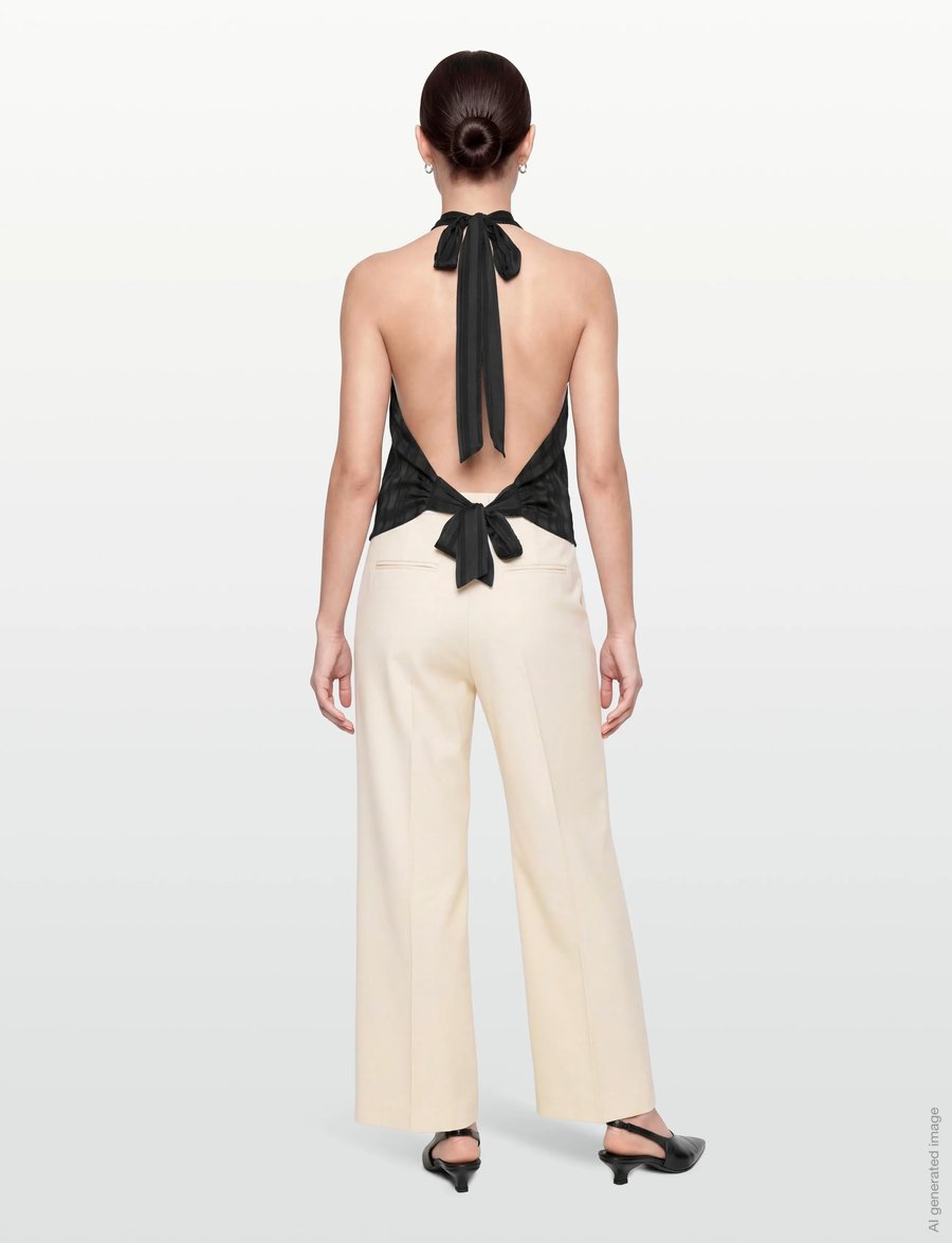 Gina Tricot - Halterneck top - tanktops - black (9000) - 4