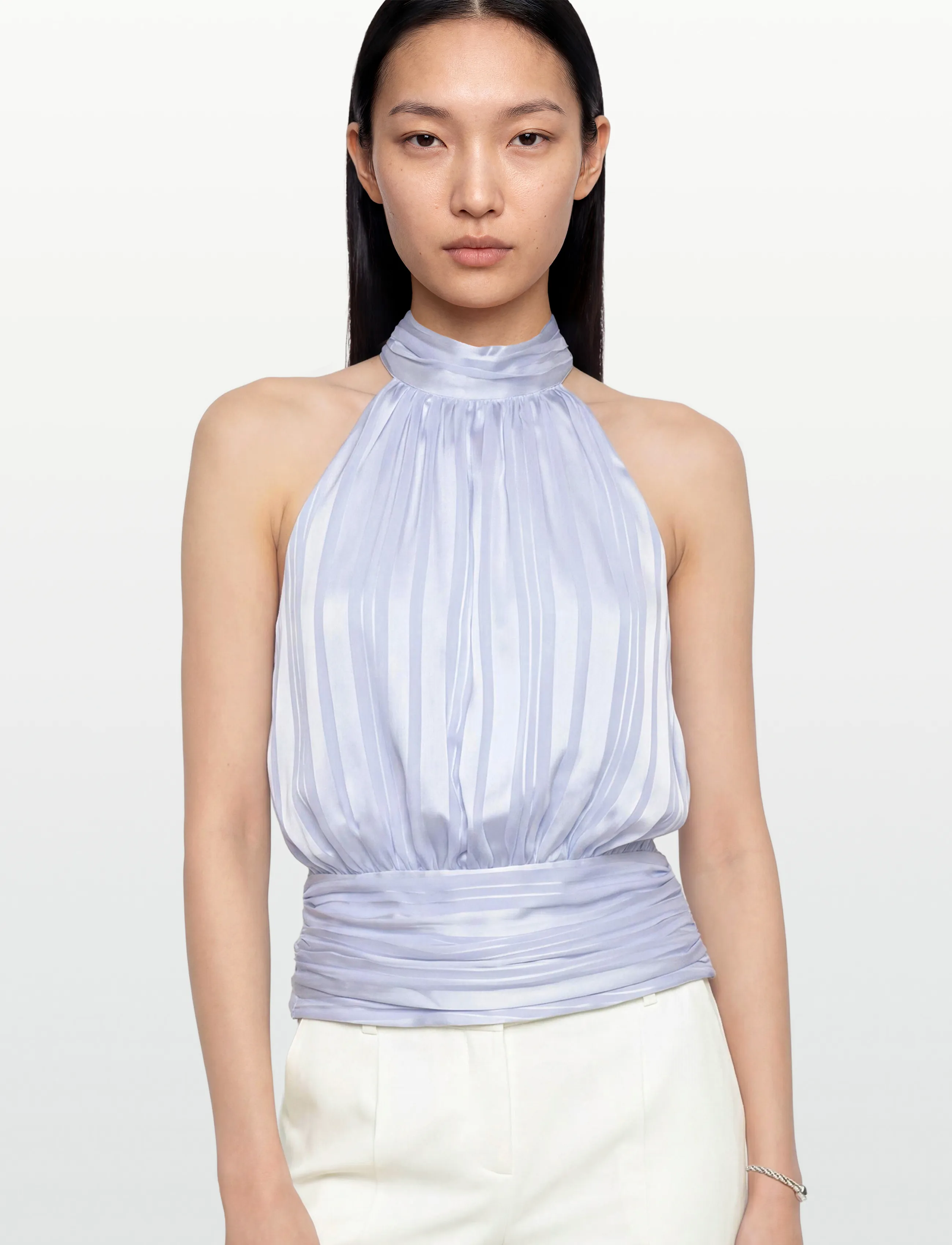 Gina Tricot - Halterneck top - sleeveless tops - blue - 3