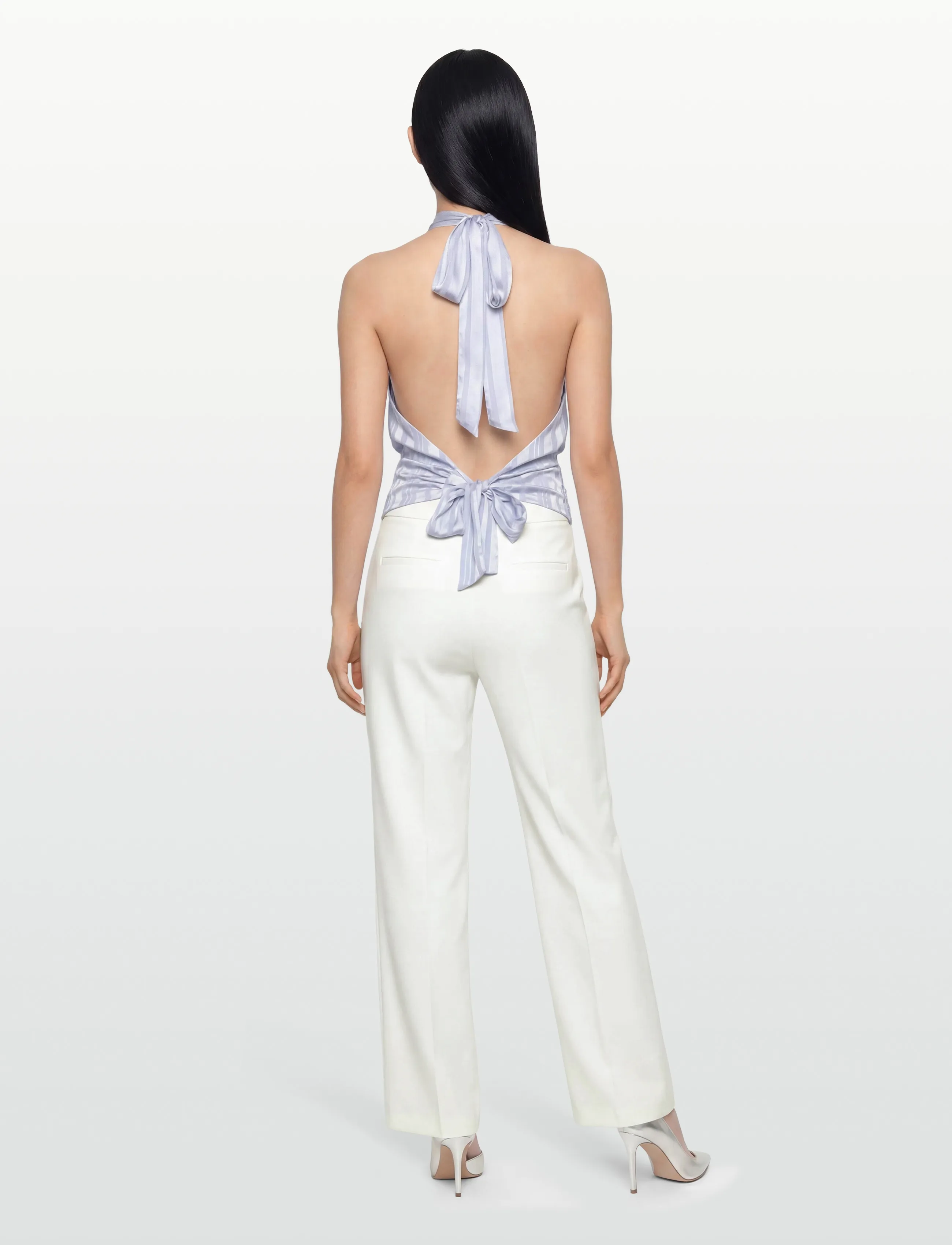 Gina Tricot - Halterneck top - sleeveless tops - blue - 4