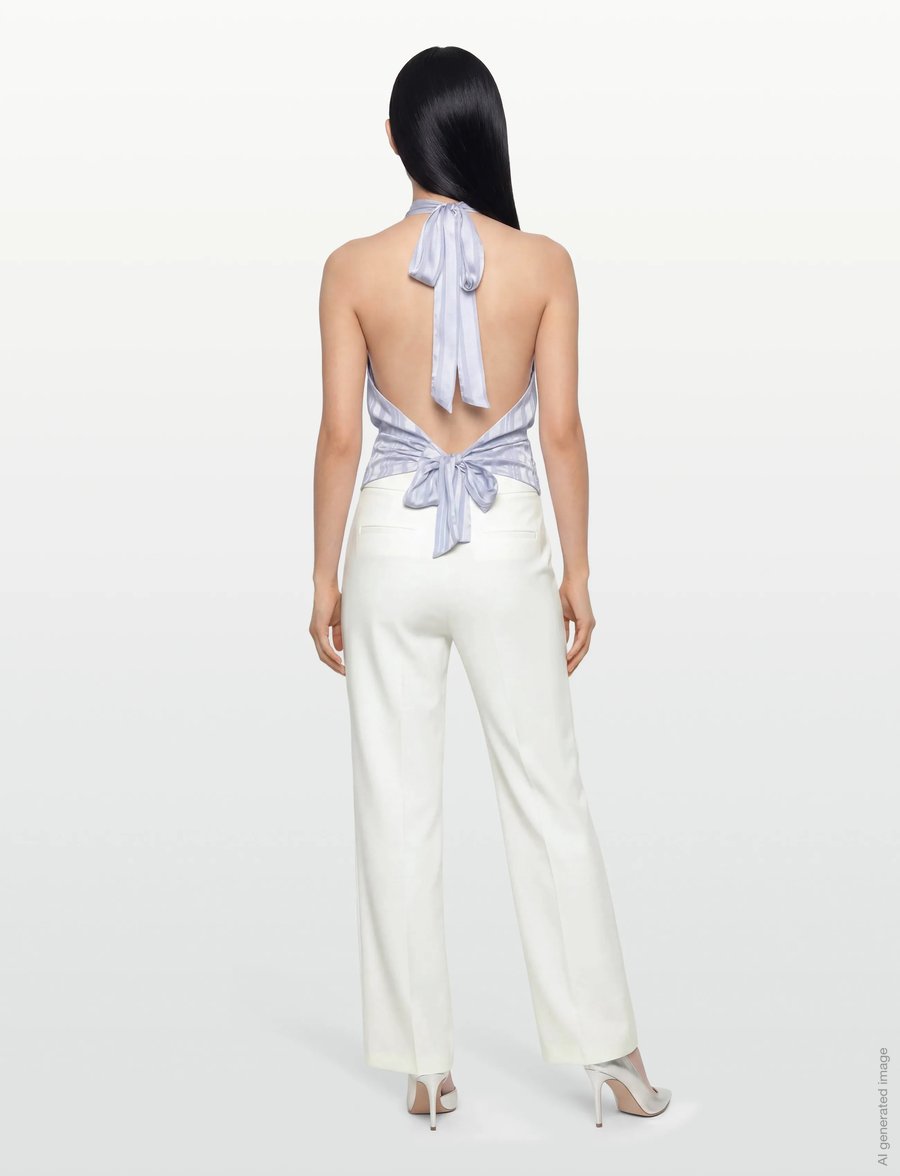 Gina Tricot - Halterneck top - tanktops - blue - 4