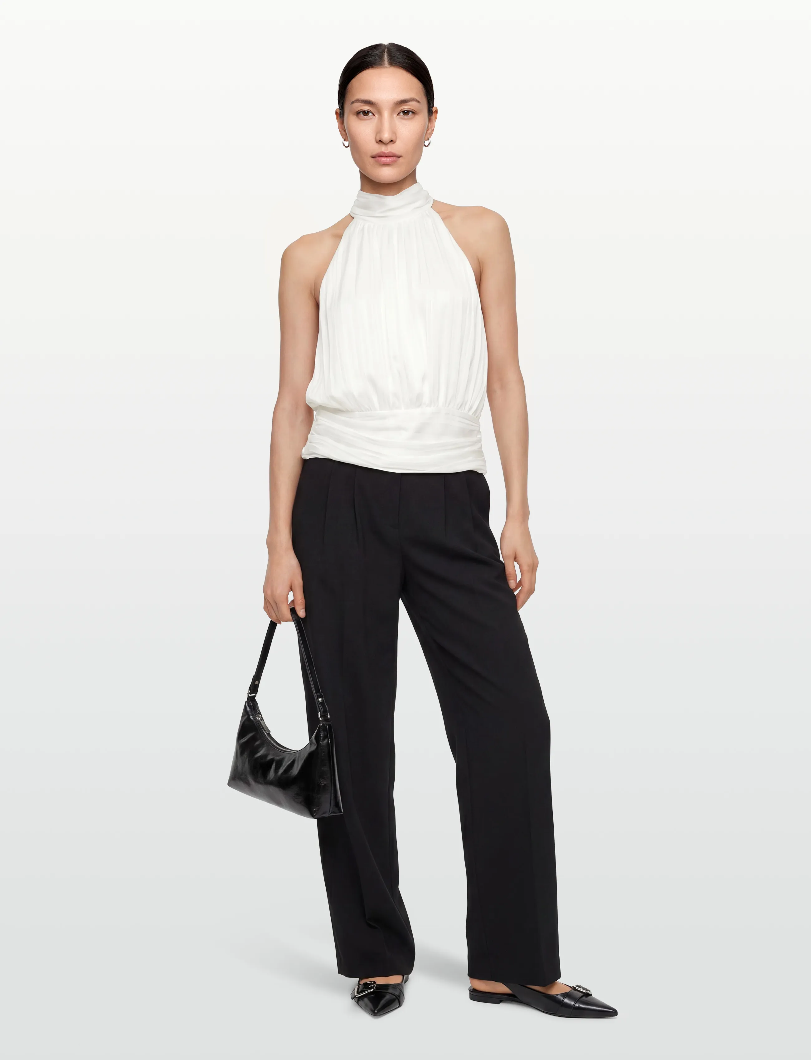 Gina Tricot Halterneck Top, 42, White, T-Shirts & Toppe > Uden Ærmer, Dame