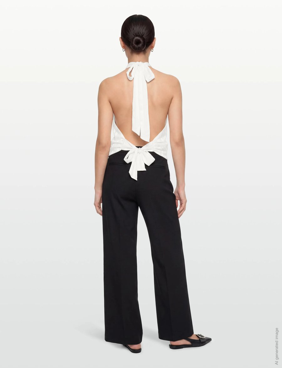 Gina Tricot - Halterneck top - tanktops - offwhite - 4