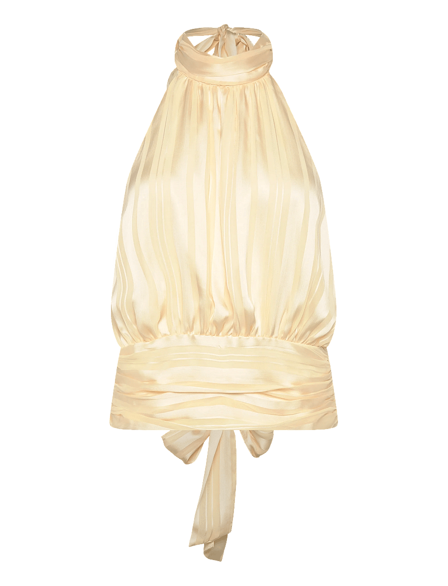 Gina Tricot - Halterneck top - Ärmellose tops - yellow - 0