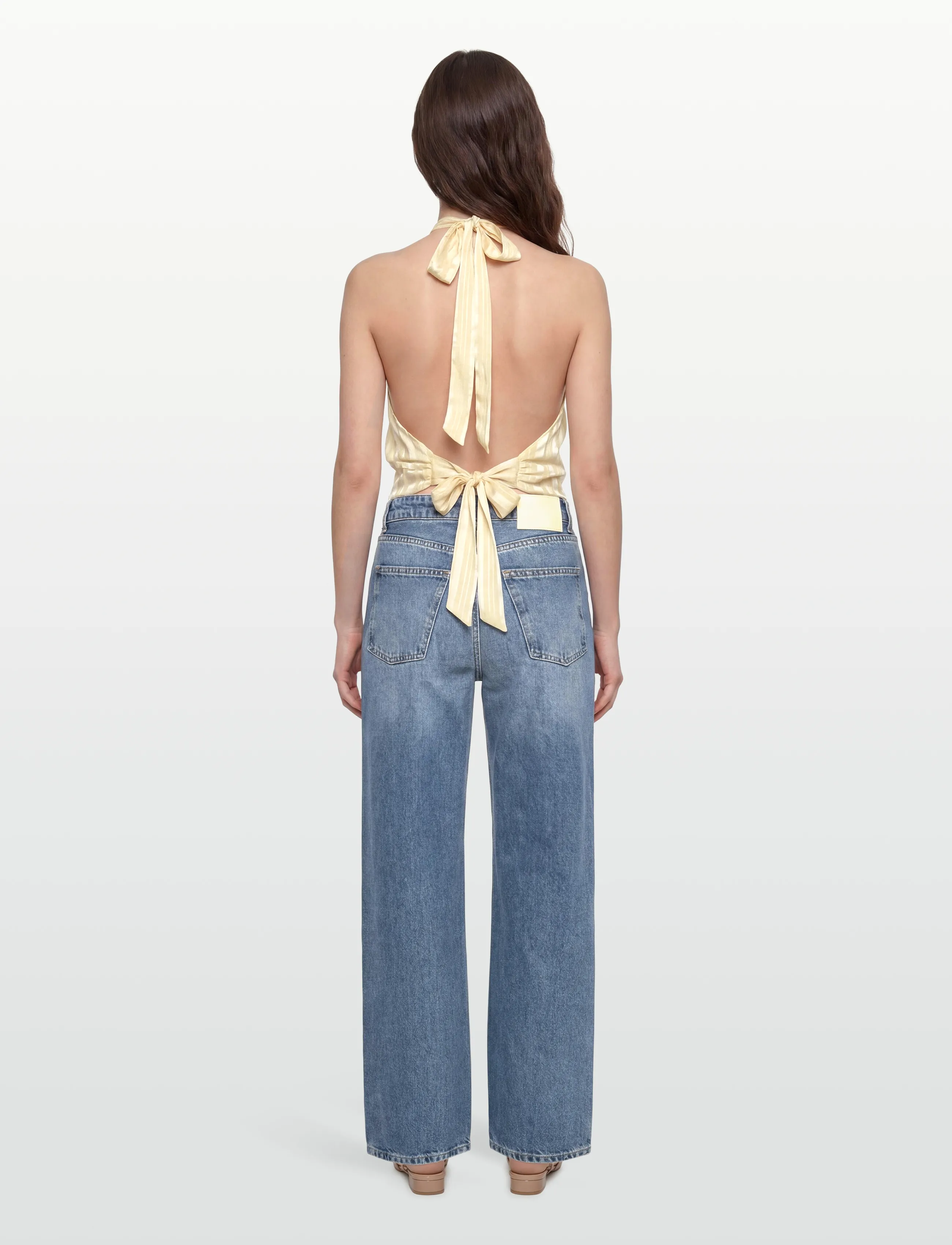 Gina Tricot - Halterneck top - topid ja varrukateta alussärgid - yellow - 4