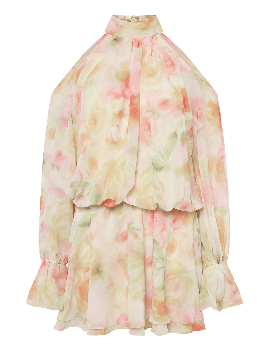Gina Tricot - Boho chiffon mini dress - sommerkleider - flower aop (2058) - 0
