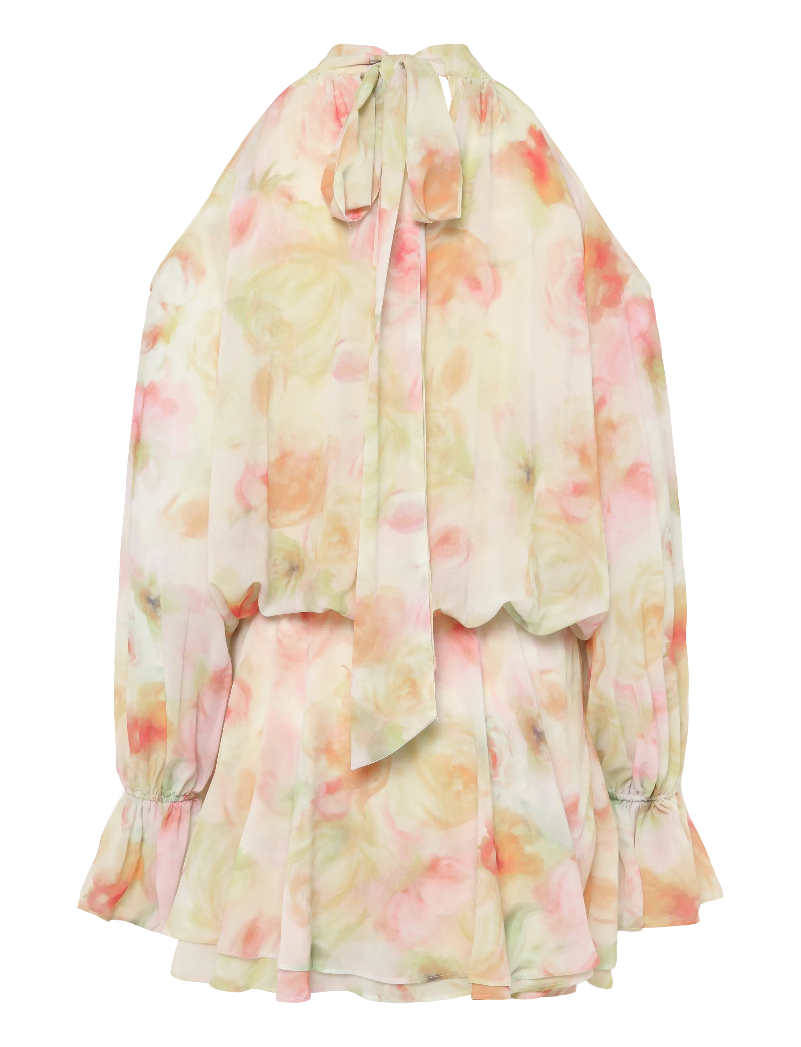 Gina Tricot - Boho chiffon mini dress - flower aop (2058) - 1