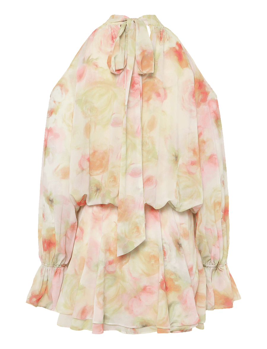 Gina Tricot - Boho chiffon mini dress - sommerkleider - flower aop (2058) - 1
