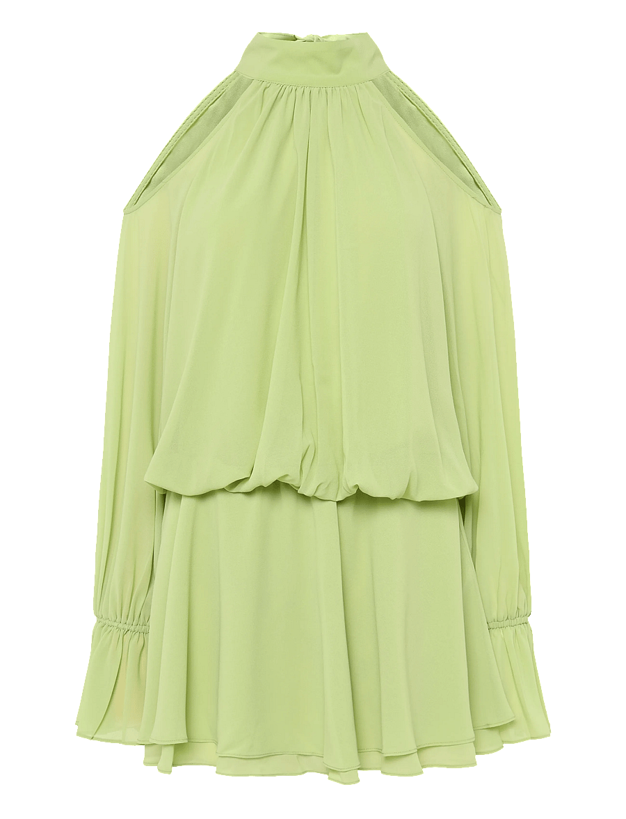 Gina Tricot - Boho chiffon mini dress - sommerkleider - green - 1