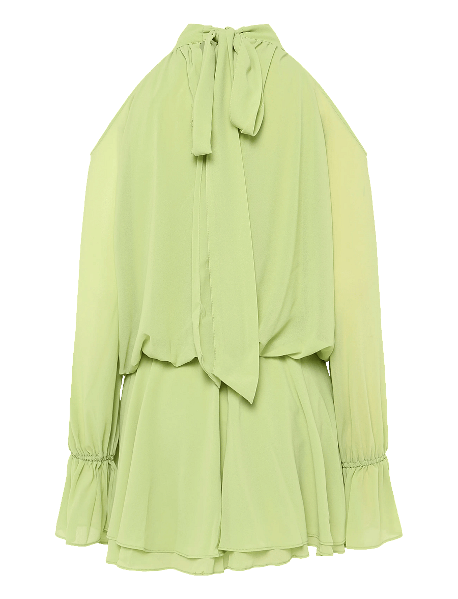 Gina Tricot - Boho chiffon mini dress - sommerkleider - green - 2
