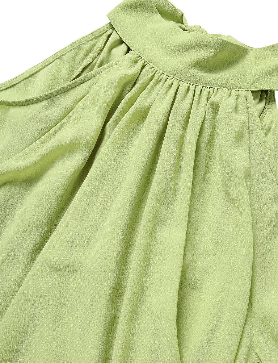 Gina Tricot - Boho chiffon mini dress - sommerkleider - green - 5