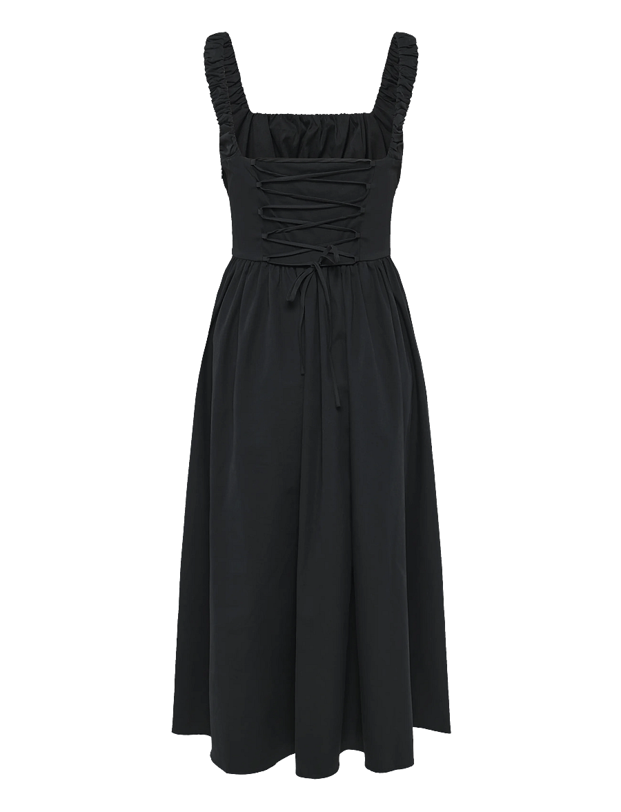 Gina Tricot - Corset dress - maksikleidid - black (9000) - 2