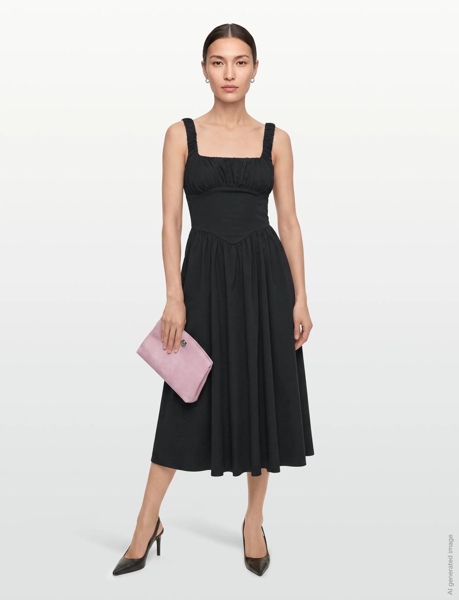 Gina Tricot - Corset dress - maksikleidid - black (9000) - 0