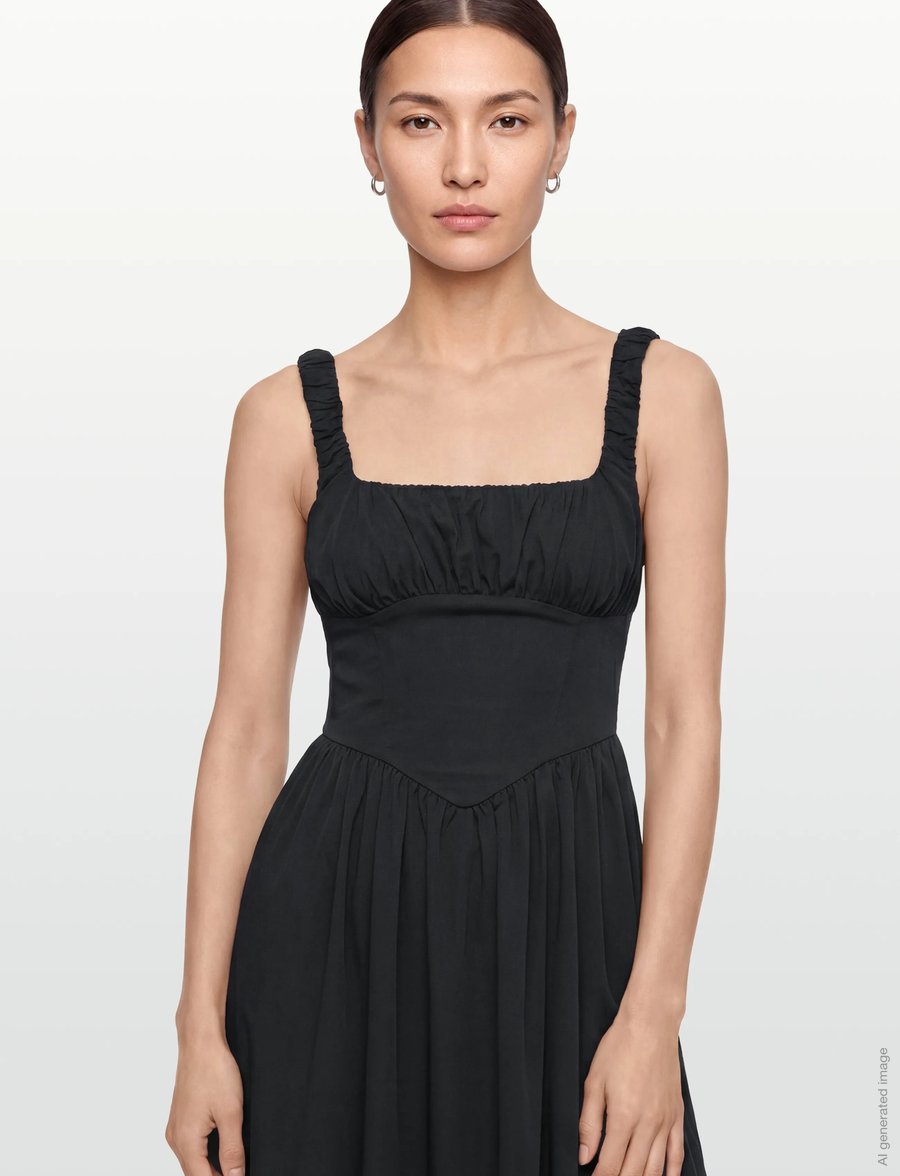 Gina Tricot - Corset dress - maksikleidid - black (9000) - 3