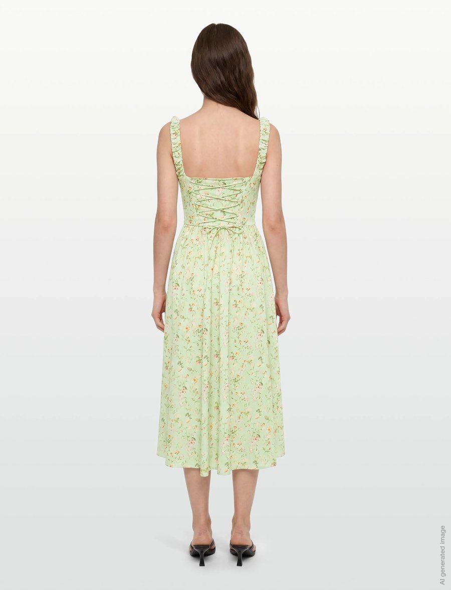 Gina Tricot - Corset dress - garas kleitas - mini flower aop (9275) - 4