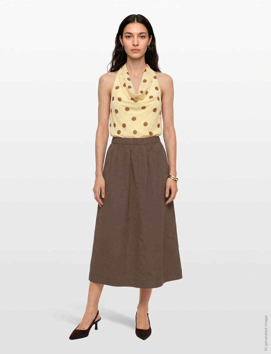 Gina Tricot - Scarf top - Ärmellose tops - yellow dot - 0