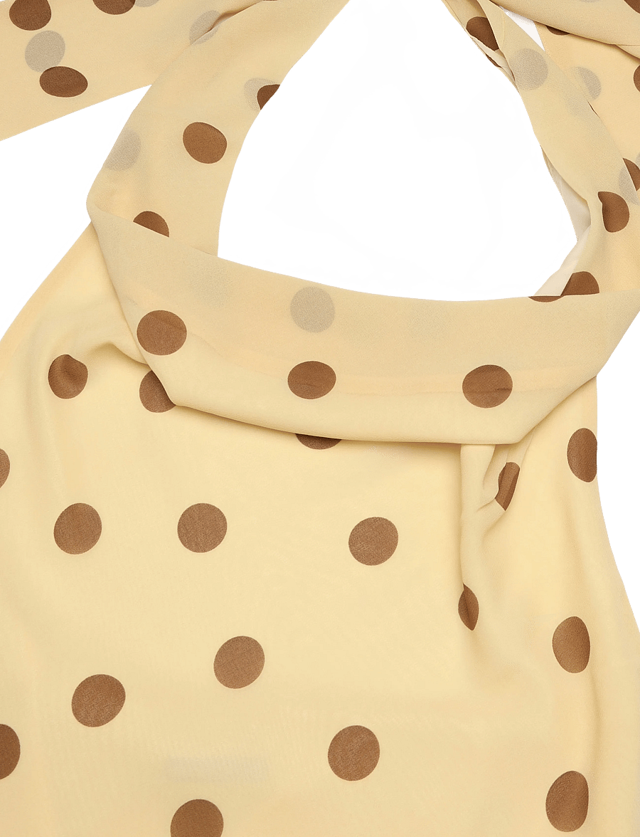 Gina Tricot - Scarf top - Ärmellose tops - yellow dot - 5