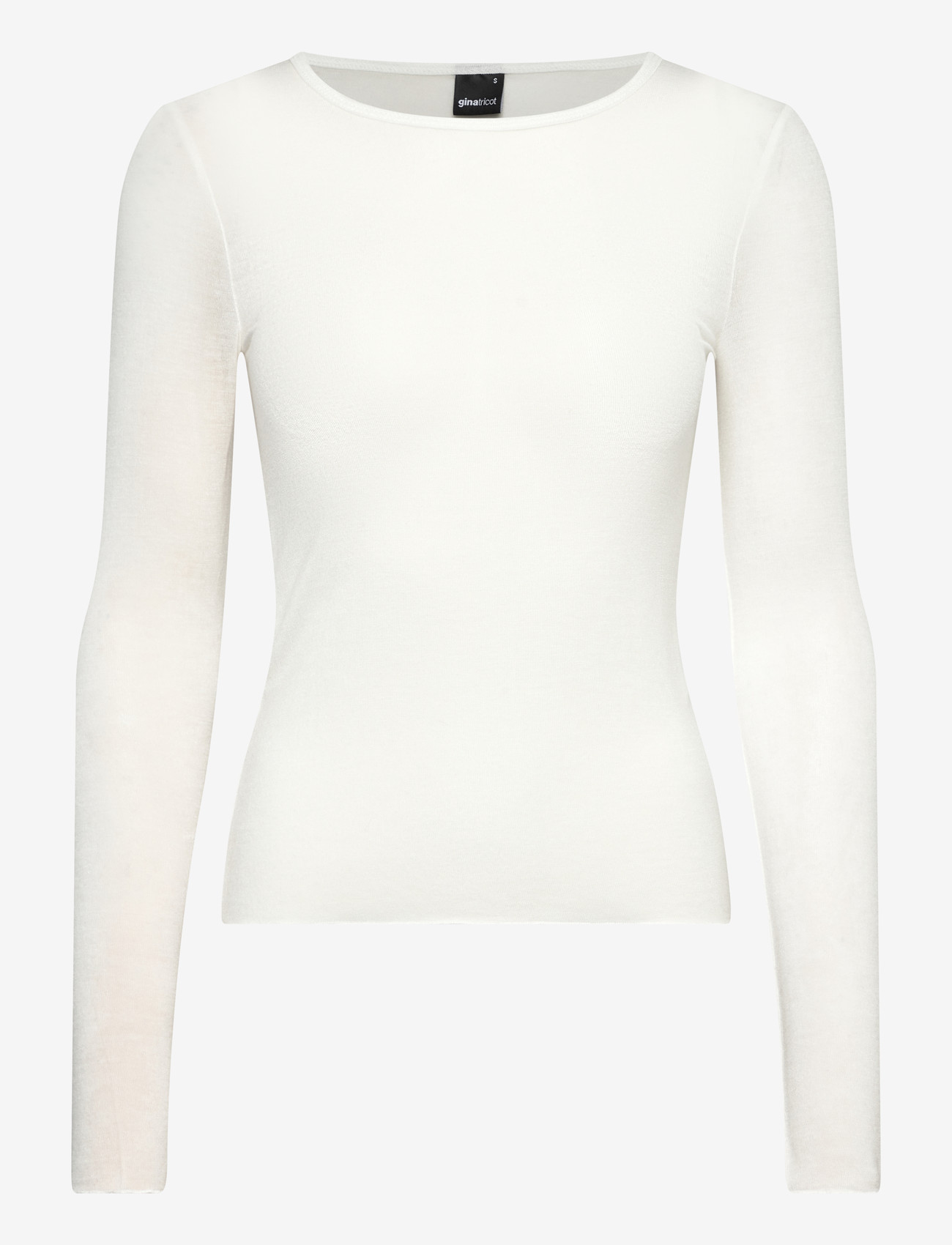 Gina Tricot - Sheer long sleeve top - pikkade varrukatega alussärgid - offwhite - 0