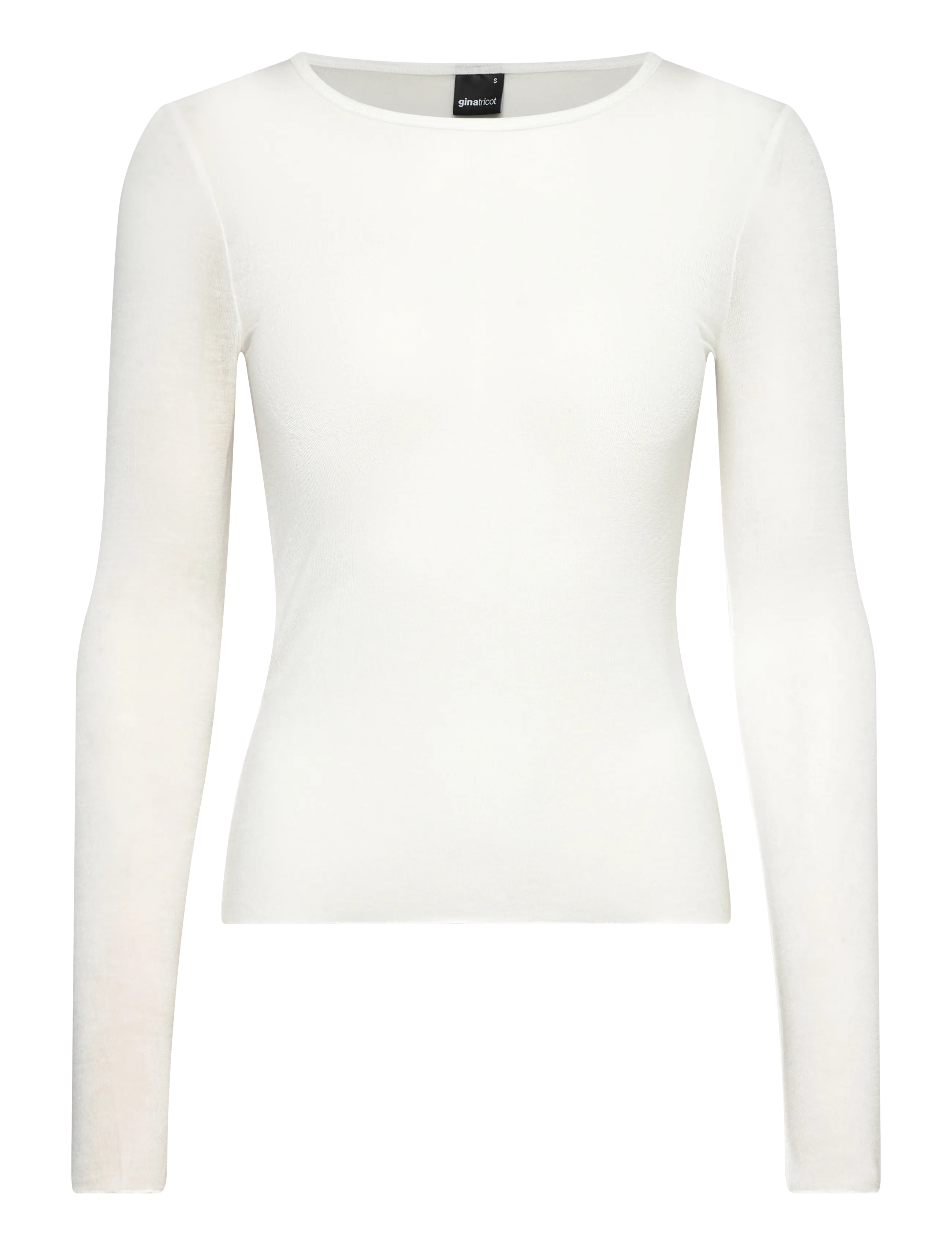 Gina Tricot Sheer long sleeve top - Långärmade toppar - OFFWHITE / white