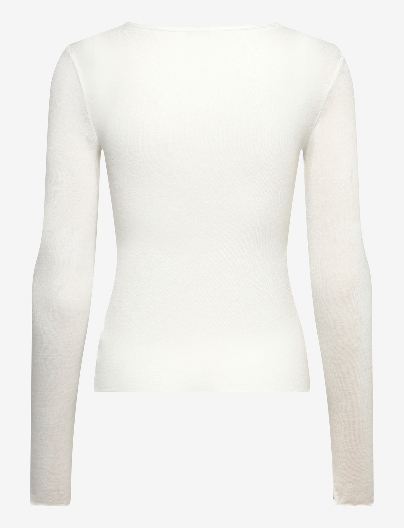 Gina Tricot - Sheer long sleeve top - pikkade varrukatega alussärgid - offwhite - 1