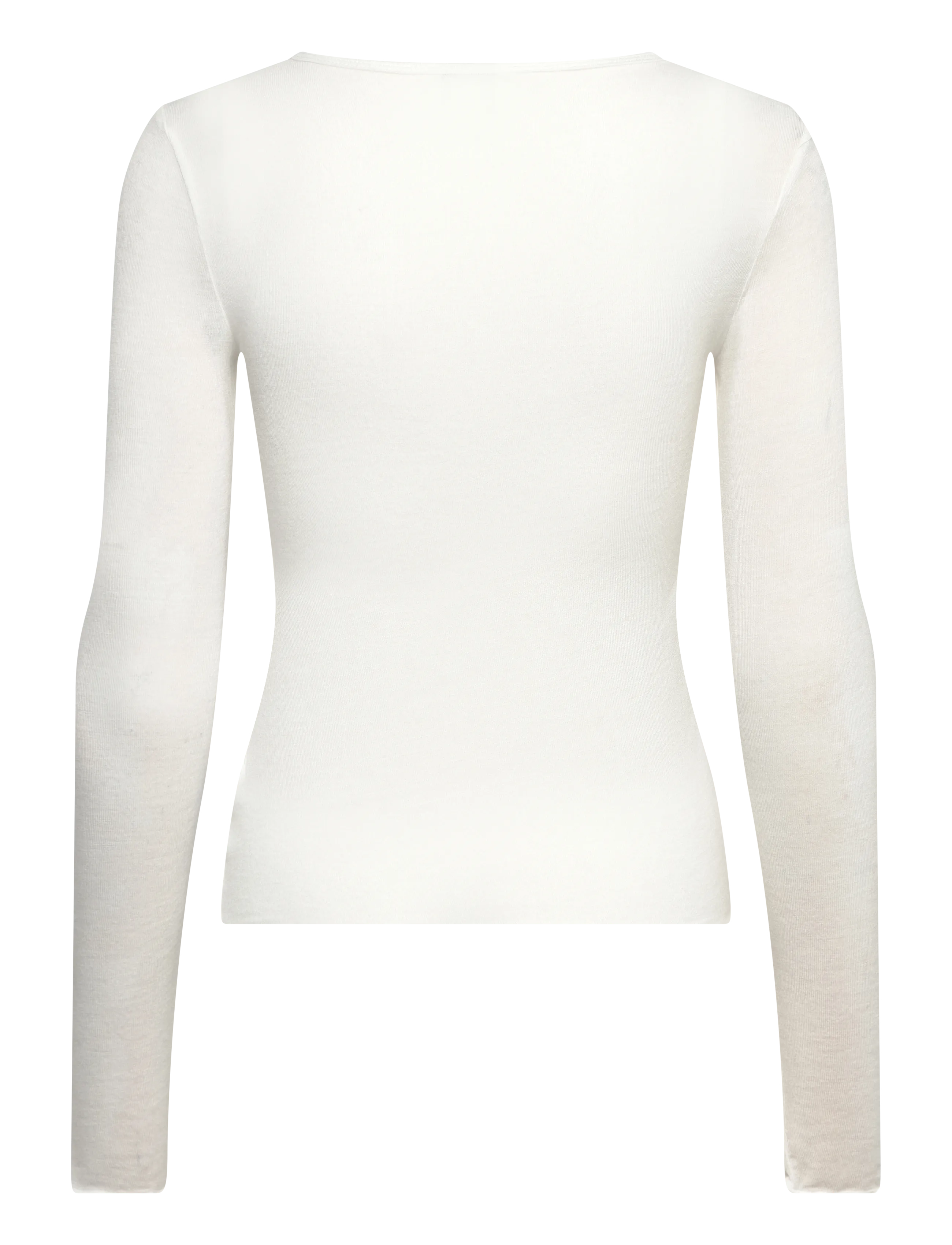 Gina Tricot - Sheer long sleeve top - langærmede toppe - offwhite - 2