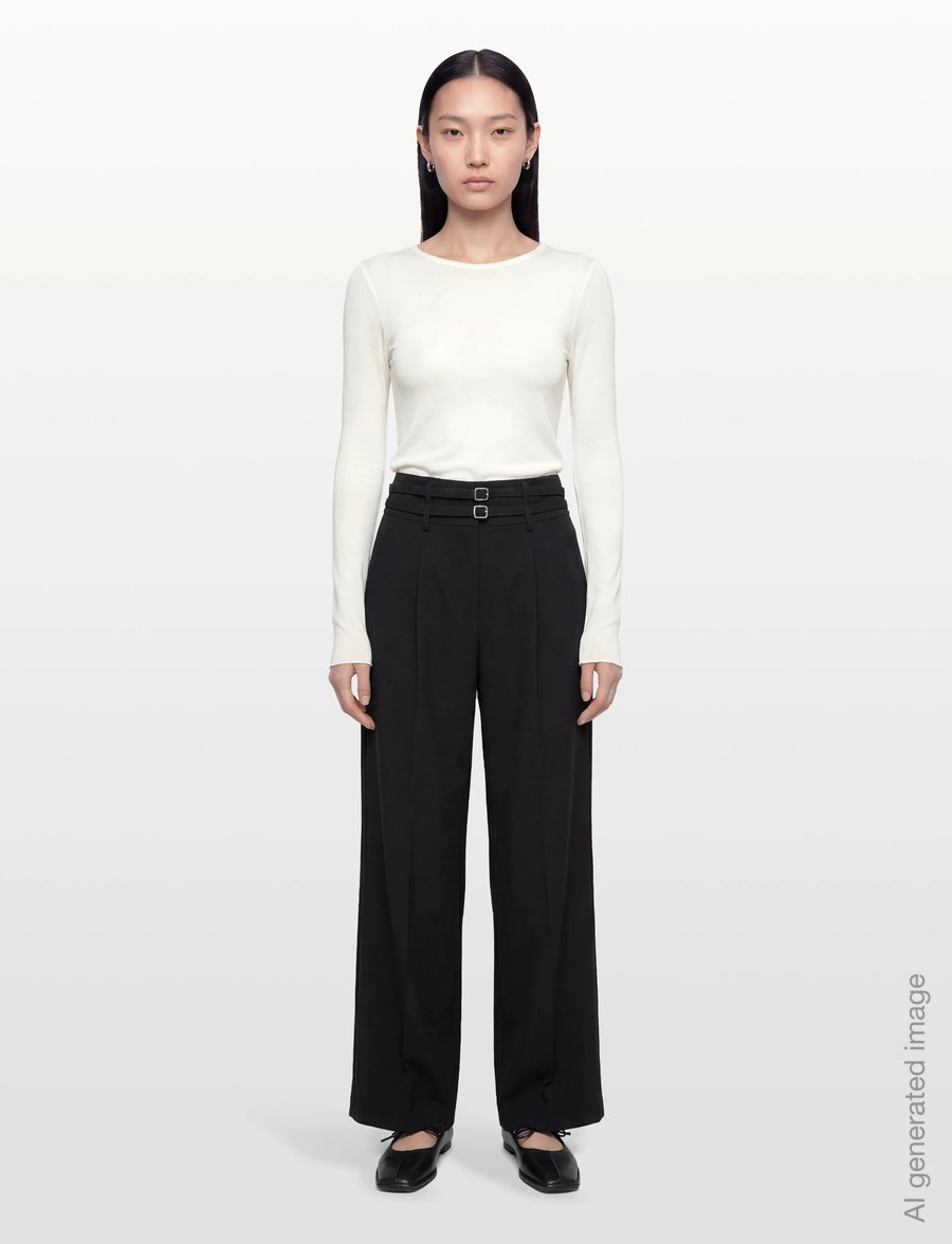 Gina Tricot - Sheer long sleeve top - pikkade varrukatega topid - offwhite - 0