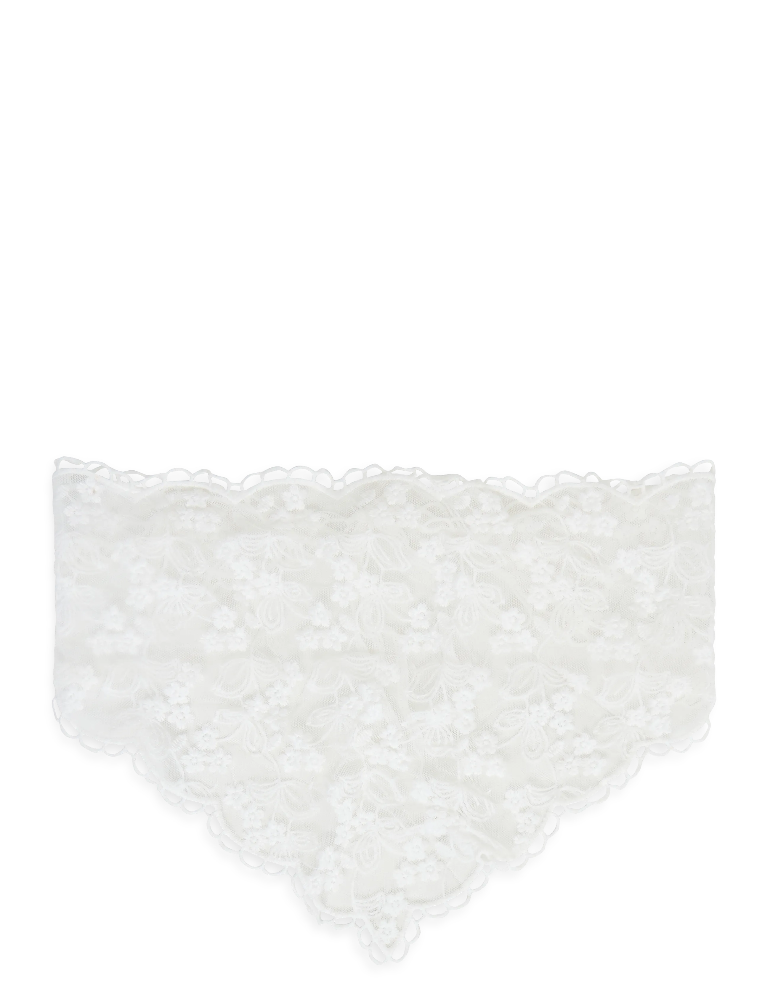 Gina Tricot Lace head scarf - Svenska märken - WHITE (1000) / white
