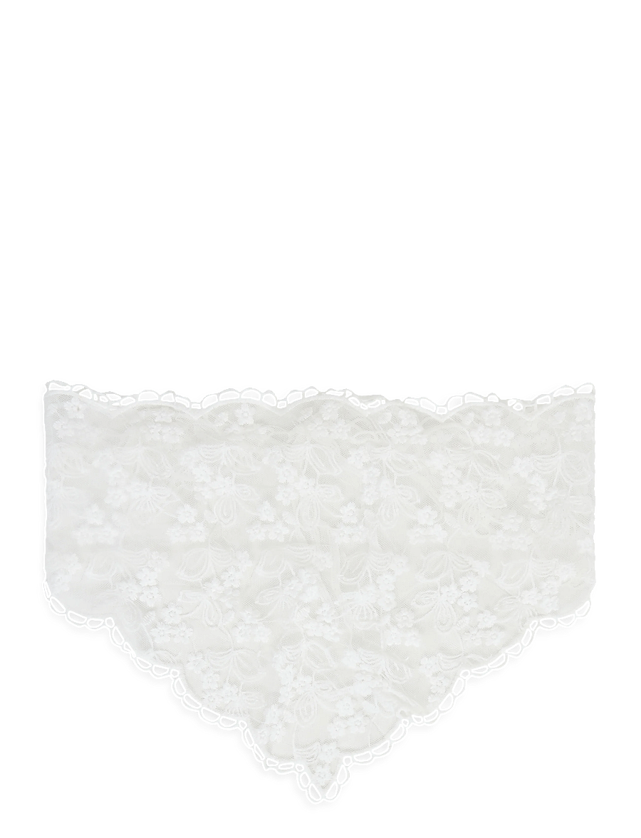 Gina Tricot - Lace head scarf - sjalar - white (1000) - 0