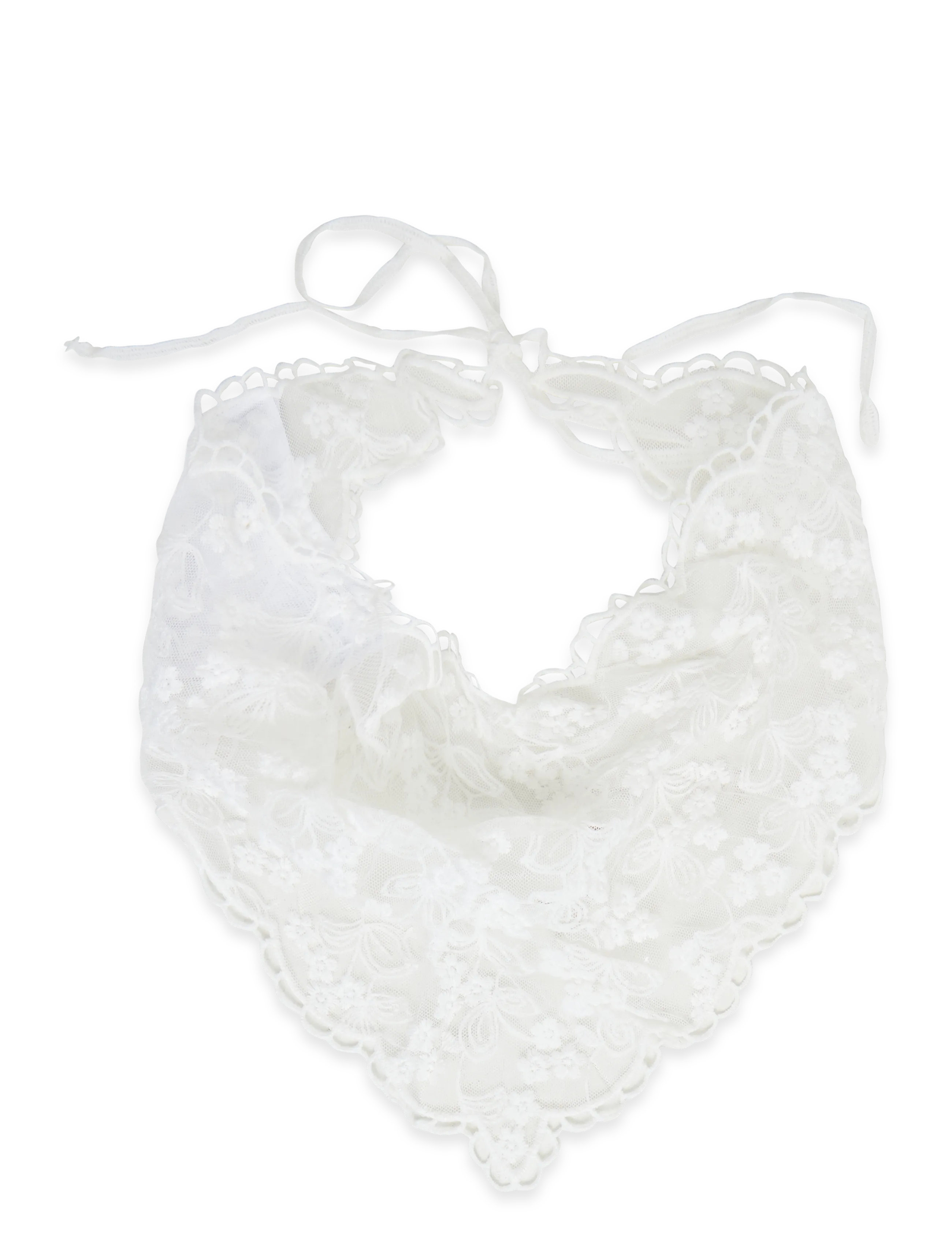 Gina Tricot - Lace head scarf - white (1000) - 1