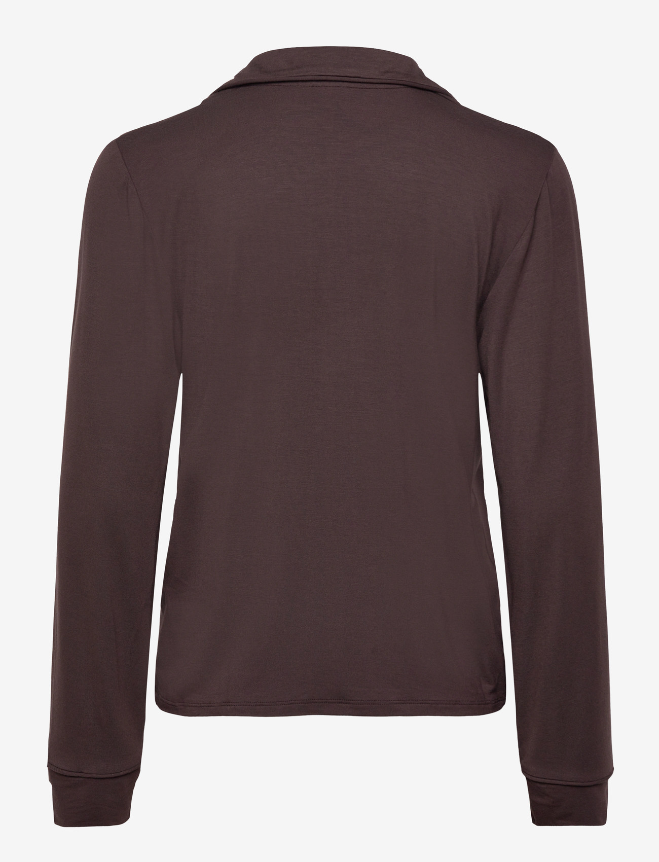Gina Tricot - Soft pyjamas shirt - overdele - chocolate plum (4015) - 1
