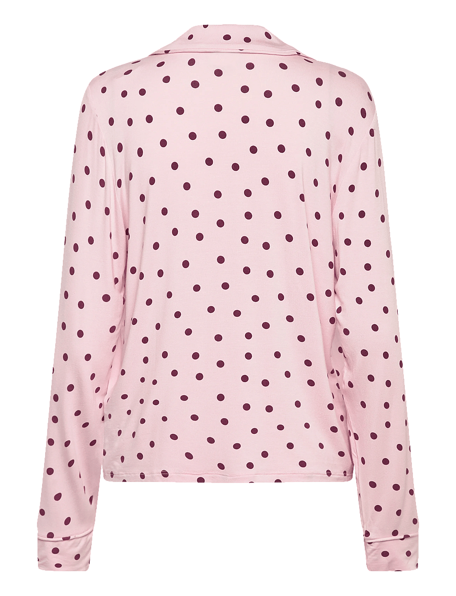 Gina Tricot - Soft pyjamas shirt - overdele - pink dot - 1