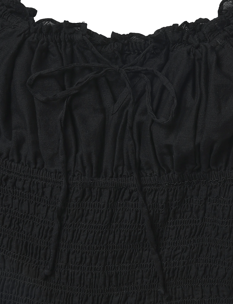 Gina Tricot - Smock dress - suvekleidid - black (9000) - 2