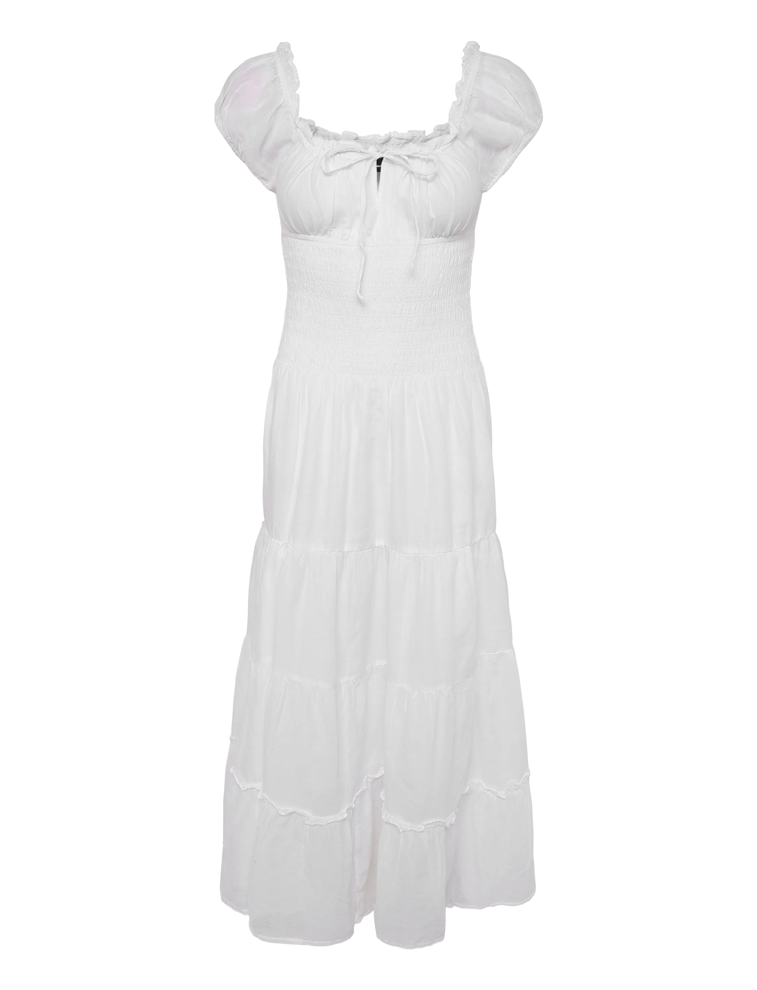 Gina Tricot Smock dress - Sommerkleider - WHITE (1000) / white