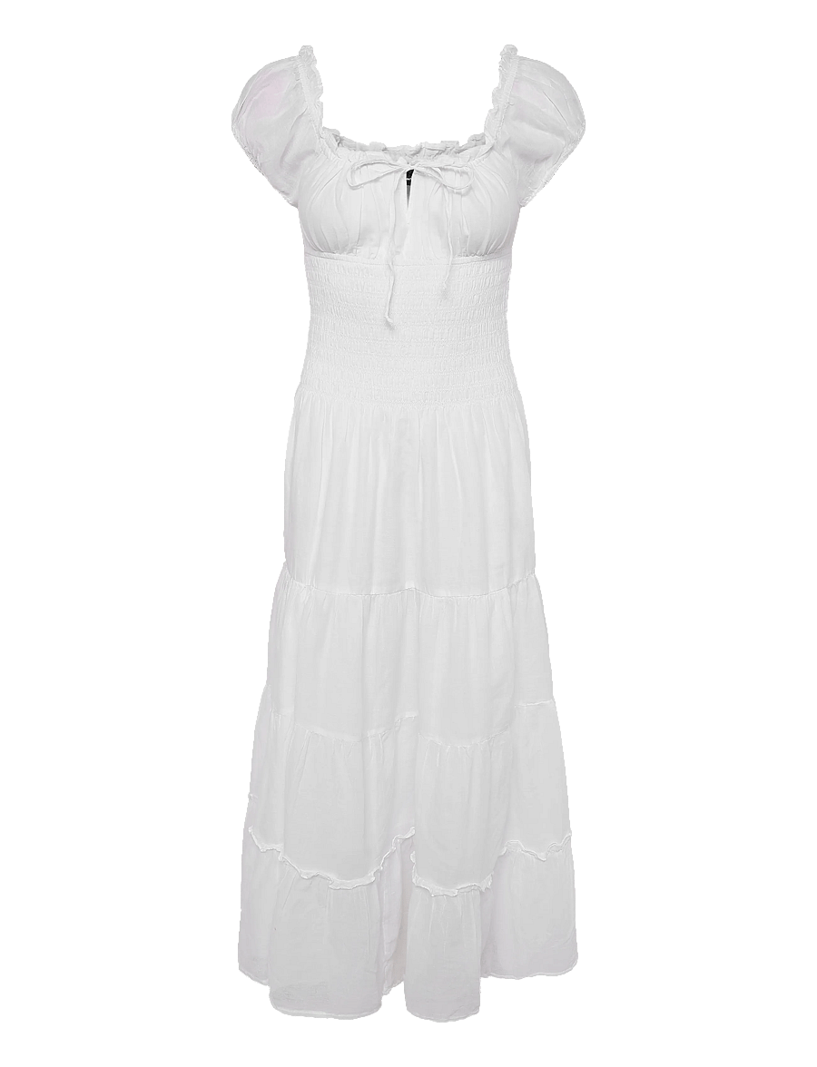 Gina Tricot - Smock dress - sommerkleider - white (1000) - 0