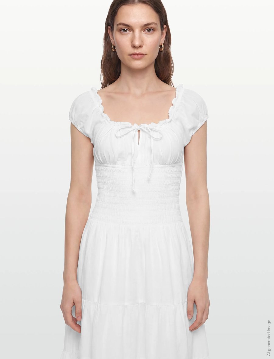 Gina Tricot - Smock dress - summer dresses - white (1000) - 3