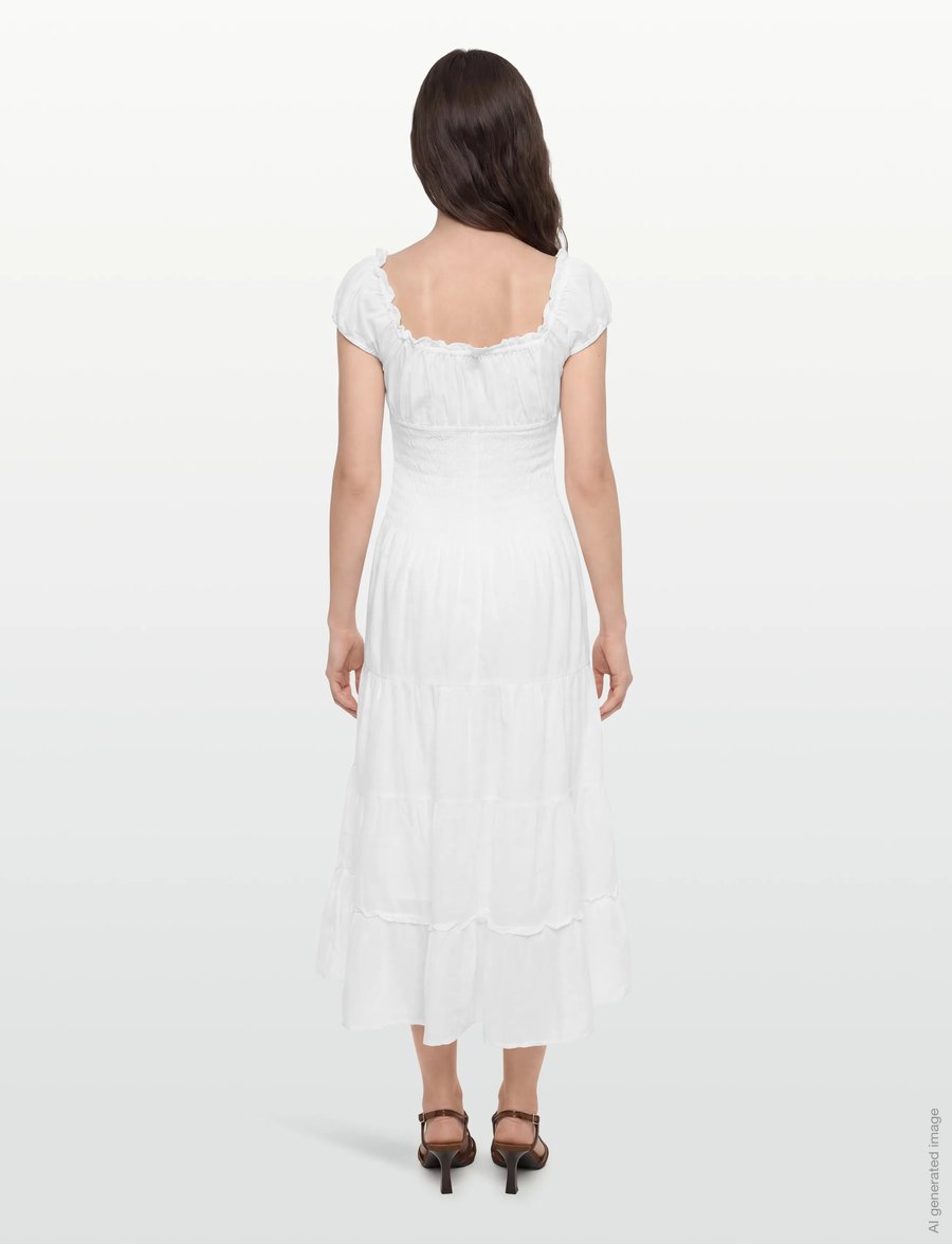 Gina Tricot - Smock dress - summer dresses - white (1000) - 4