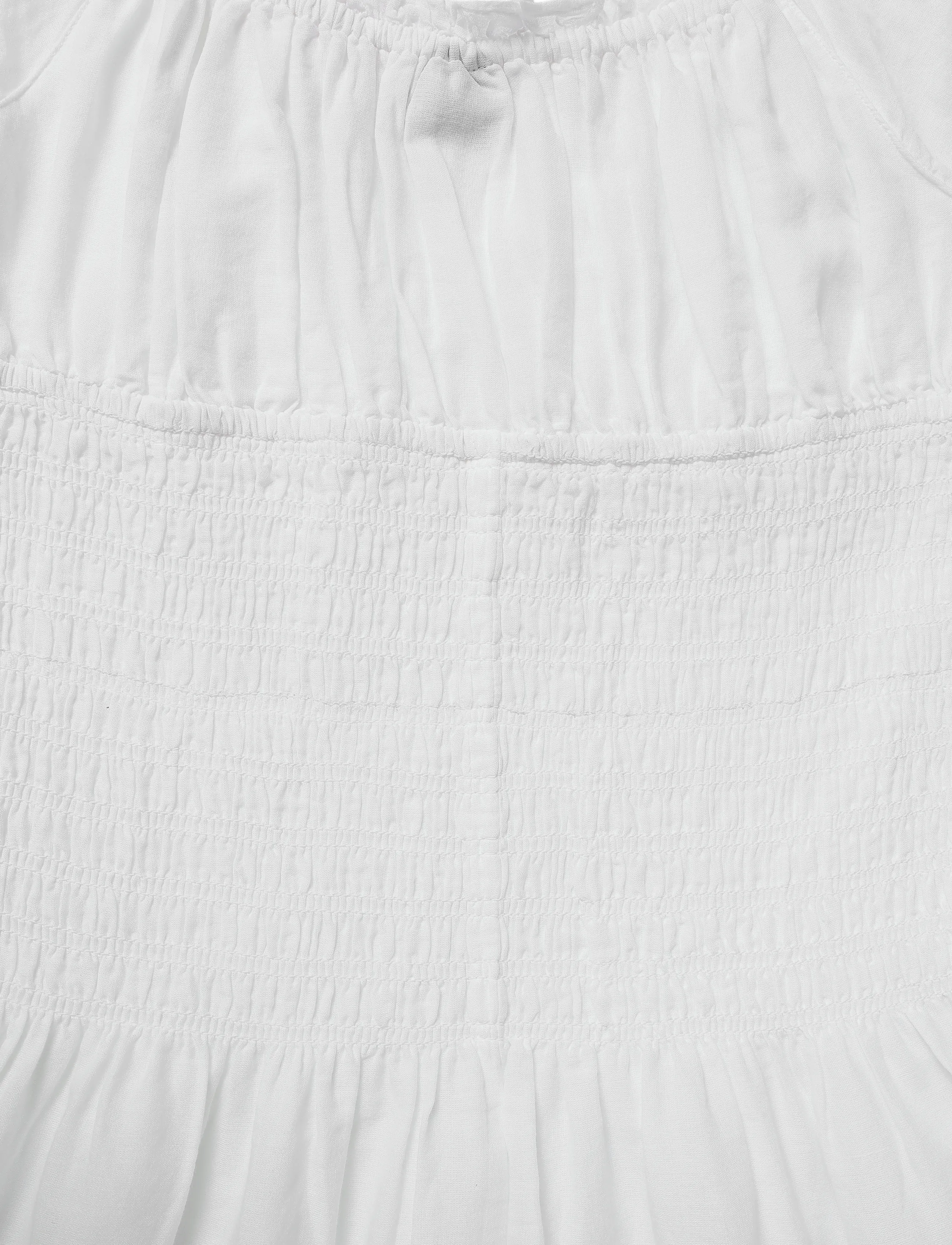 Gina Tricot - Smock dress - sommerkleider - white (1000) - 4
