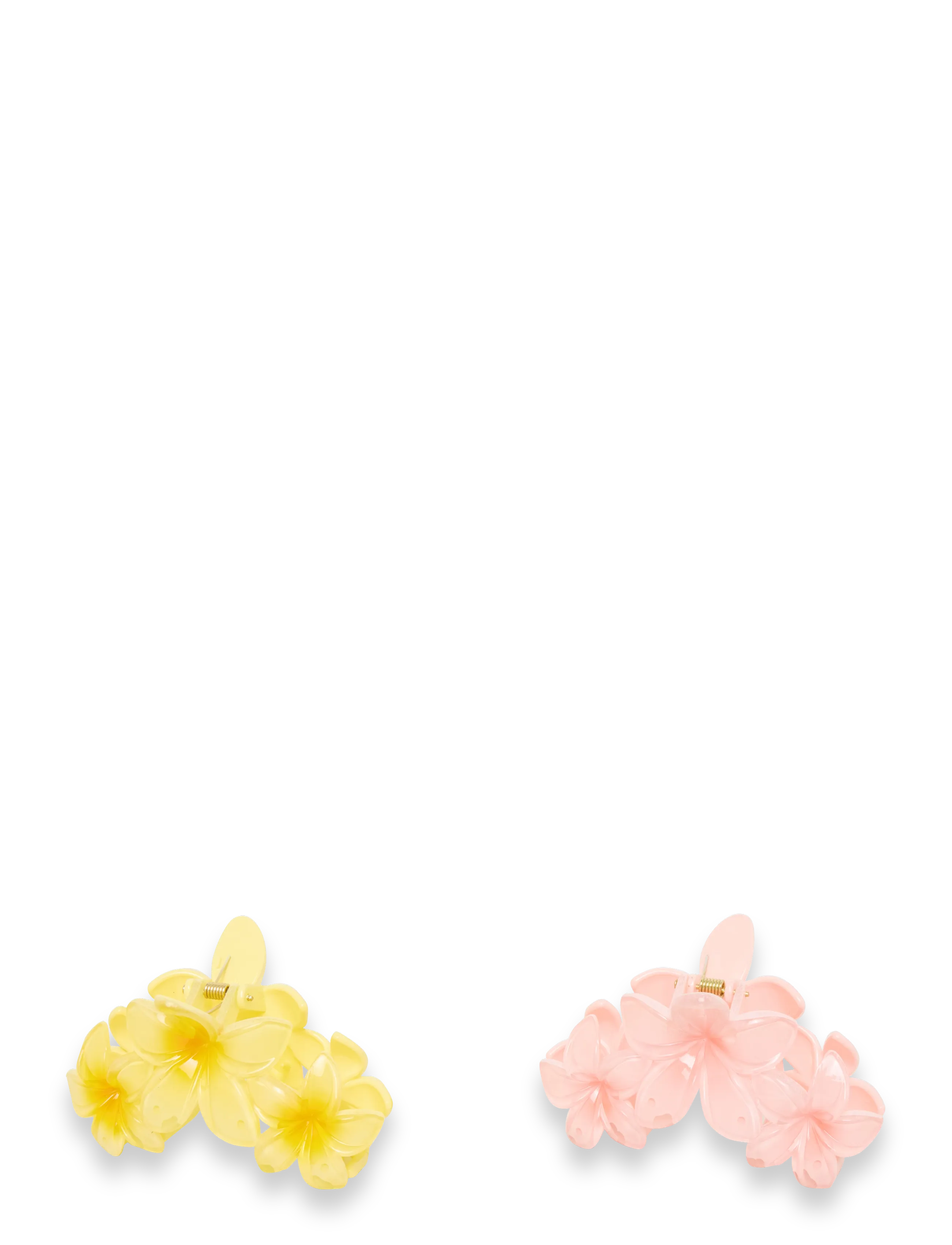 Gina Tricot 2-Pack Flower Hair Clips, One Size, Accessories, Rosa - Claws, Beauty