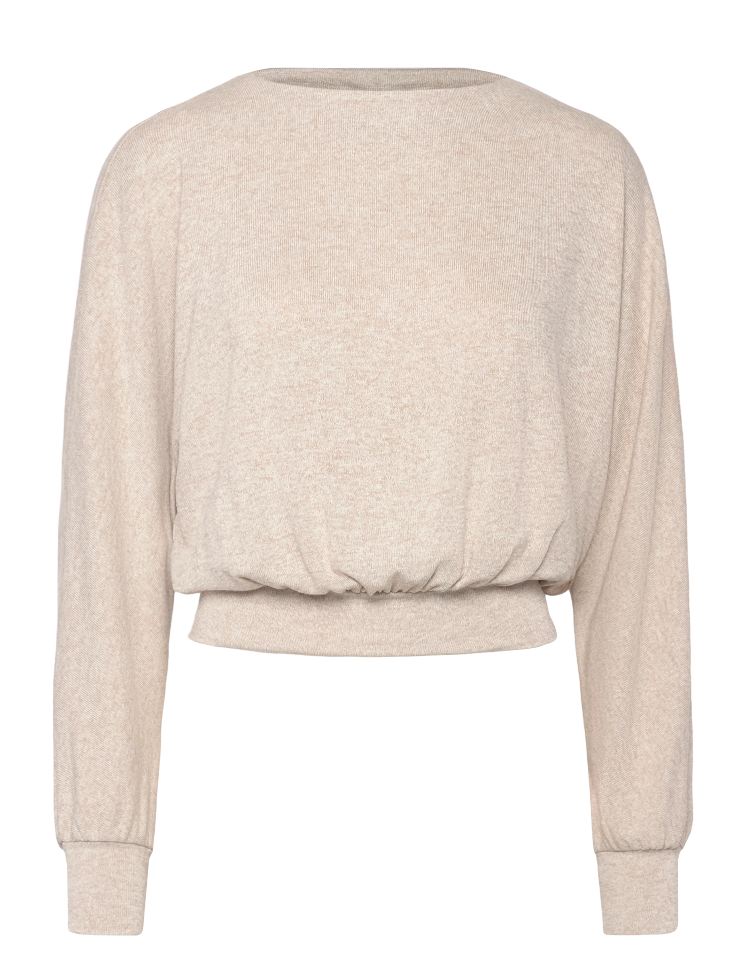 Gina Tricot Boatneck top - Sweatshirts - BEIGE MELANGE (1186) / beige