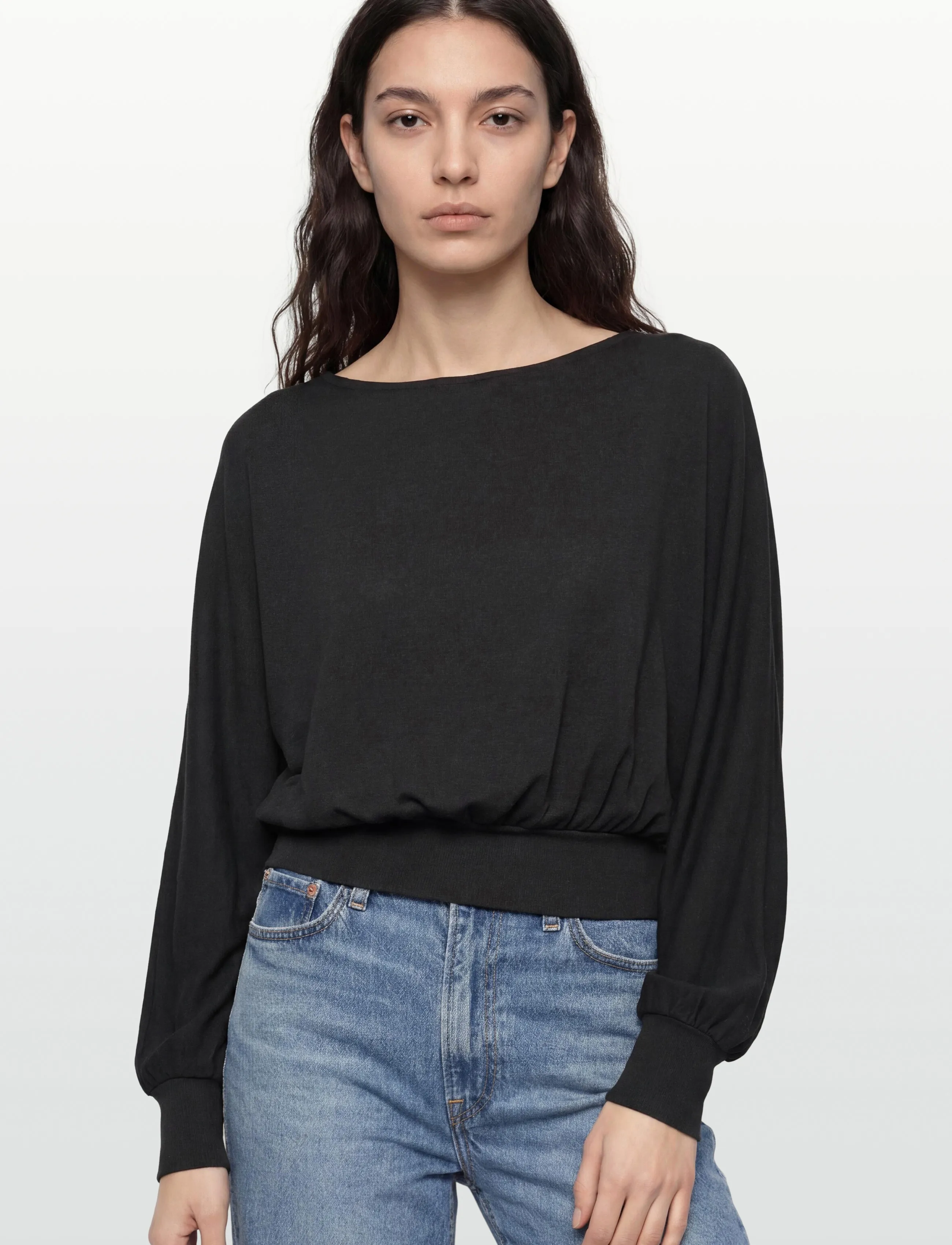 Gina Tricot - Boatneck top - mode trends - black (9000) - 3