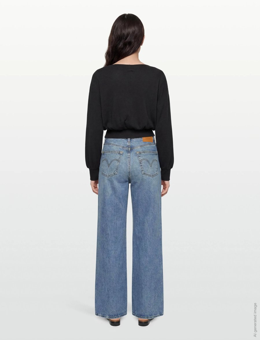 Gina Tricot - Boatneck top - sweatshirts - black (9000) - 4