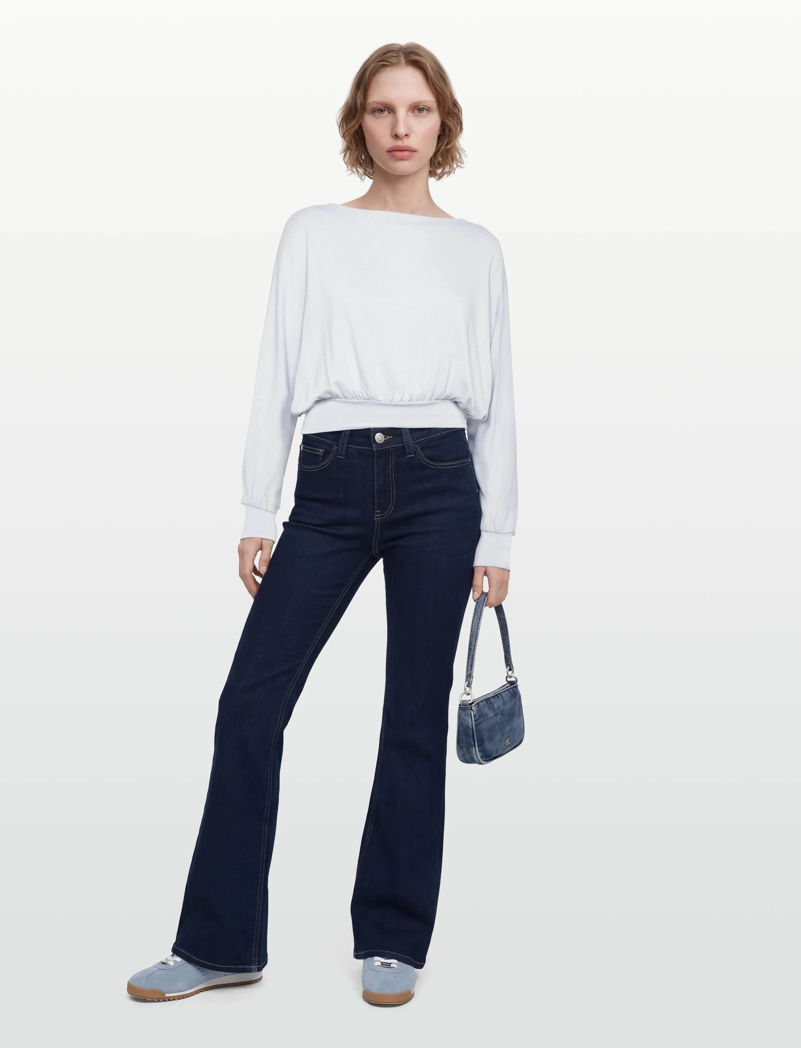 Gina Tricot - Boatneck top - sweatshirts - heather (8422) - 0