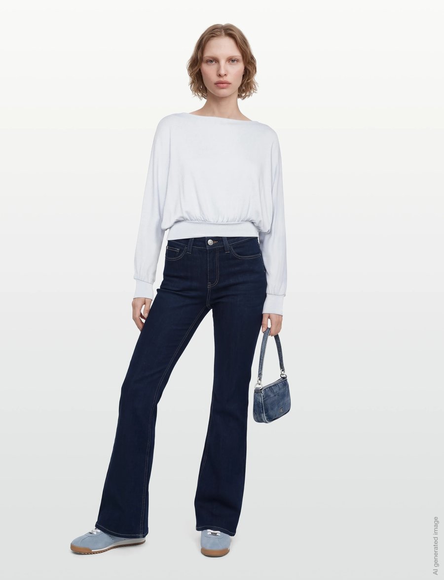 Gina Tricot - Boatneck top - sweatshirts - heather (8422) - 0