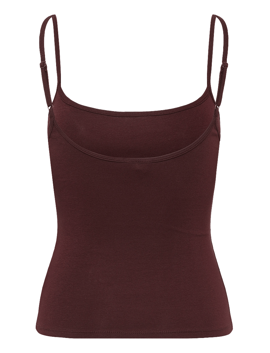 Gina Tricot - Perfect strap singlet - varrukateta topid - decadent chocolate - 2
