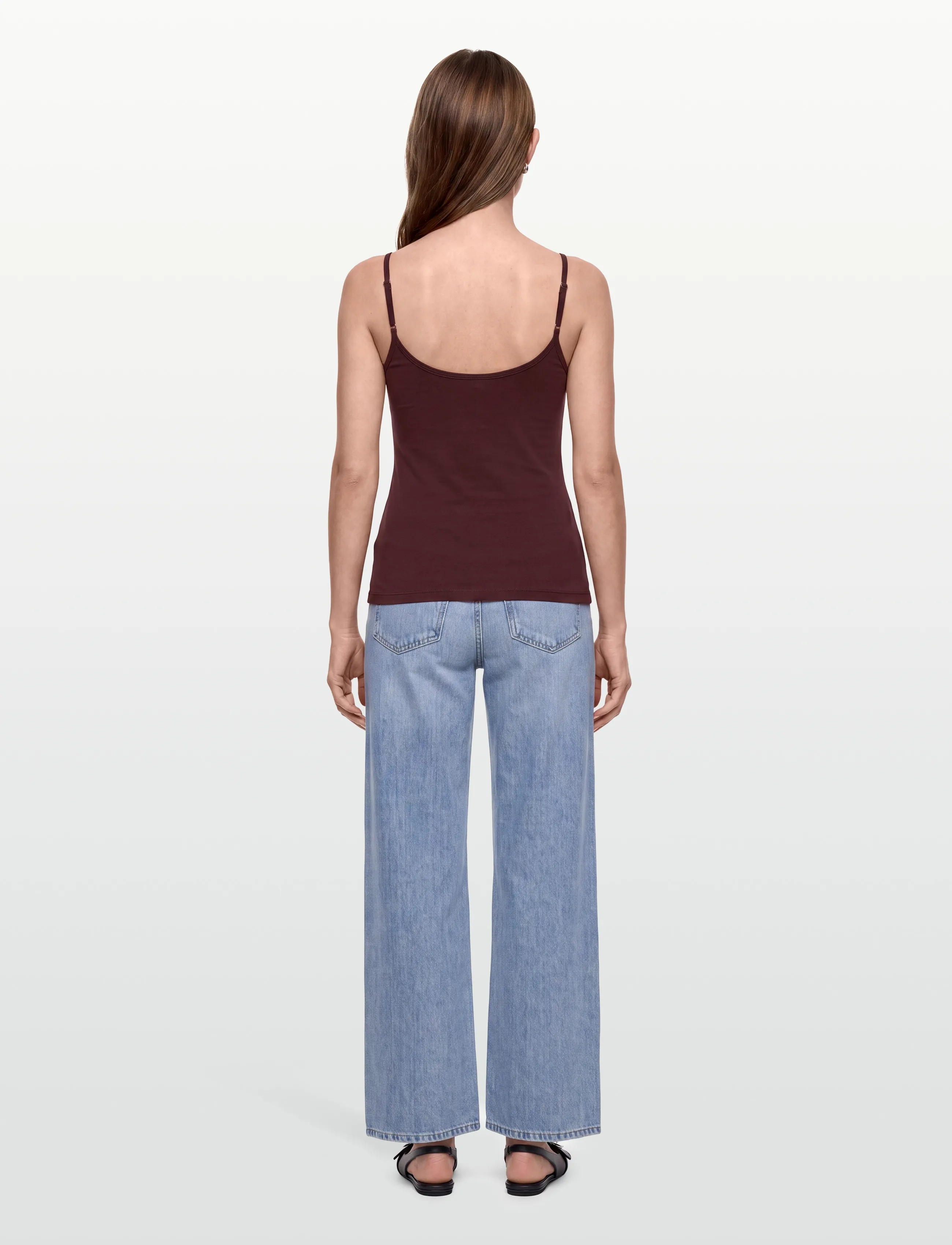 Gina Tricot - Perfect strap singlet - varrukateta topid - decadent chocolate - 4