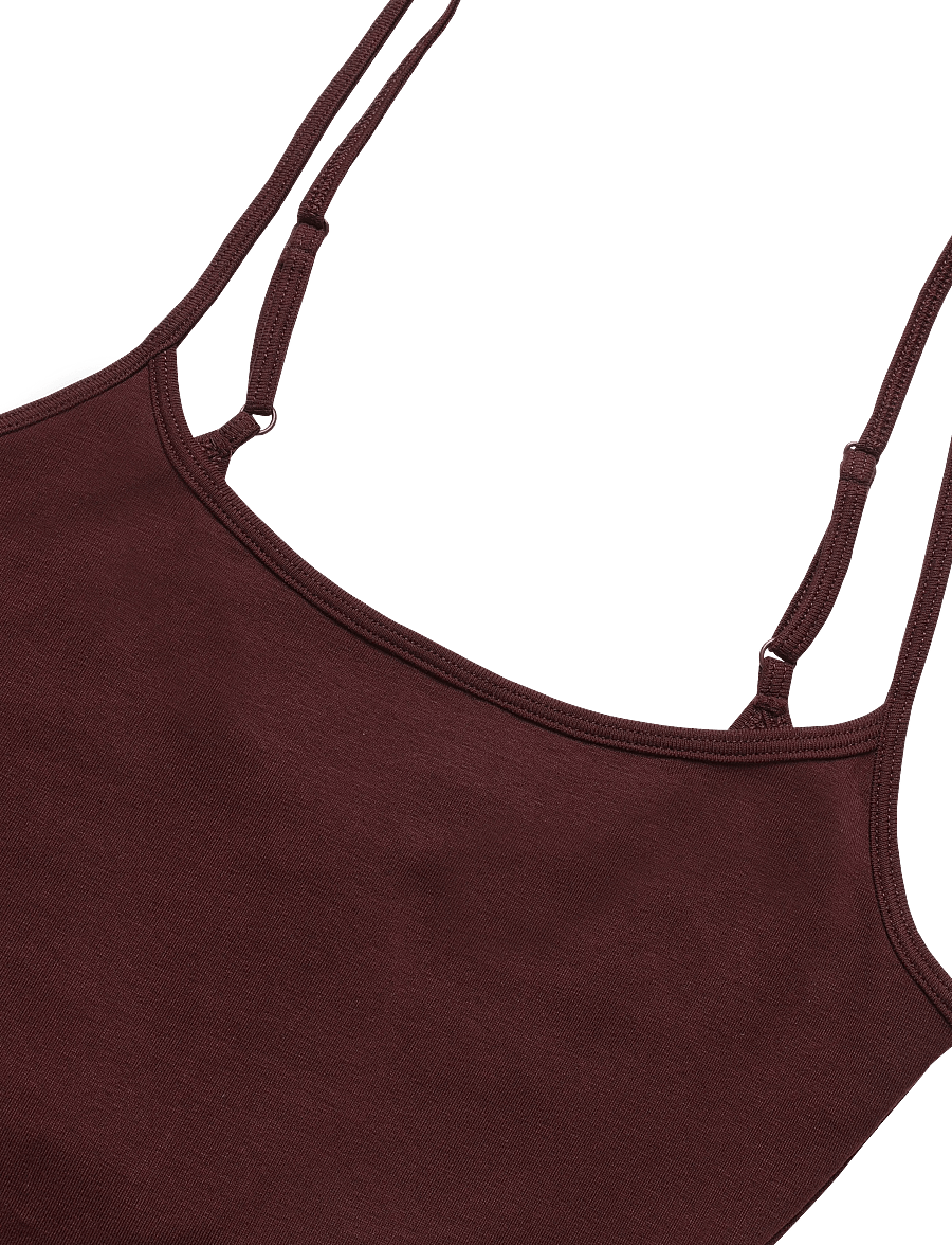Gina Tricot - Perfect strap singlet - varrukateta topid - decadent chocolate - 5