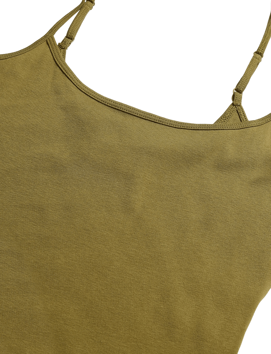 Gina Tricot - Perfect strap singlet - sleeveless tops - fir green - 5