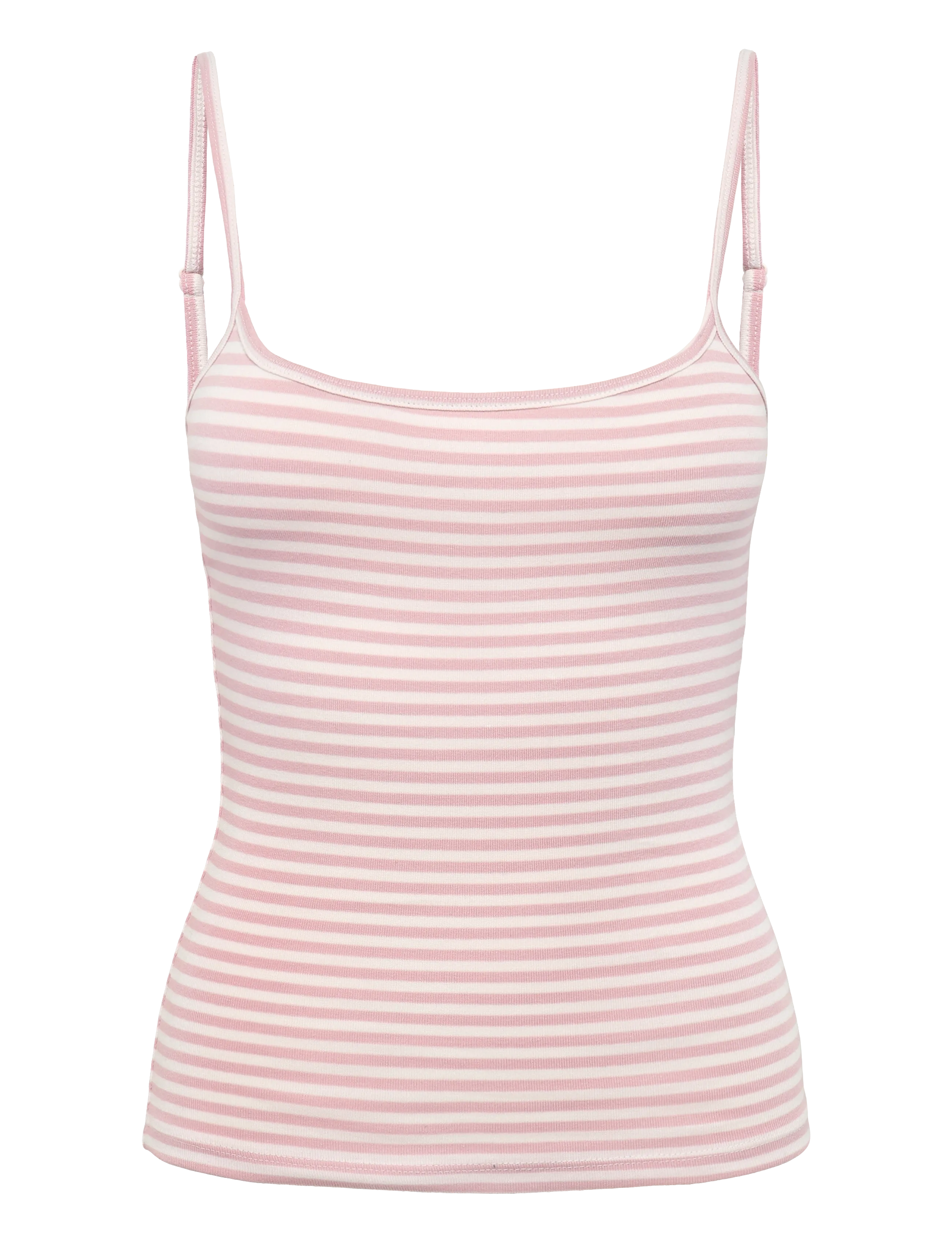 Gina Tricot - Perfect strap singlet - Ärmellose tops - pink stripe - 1