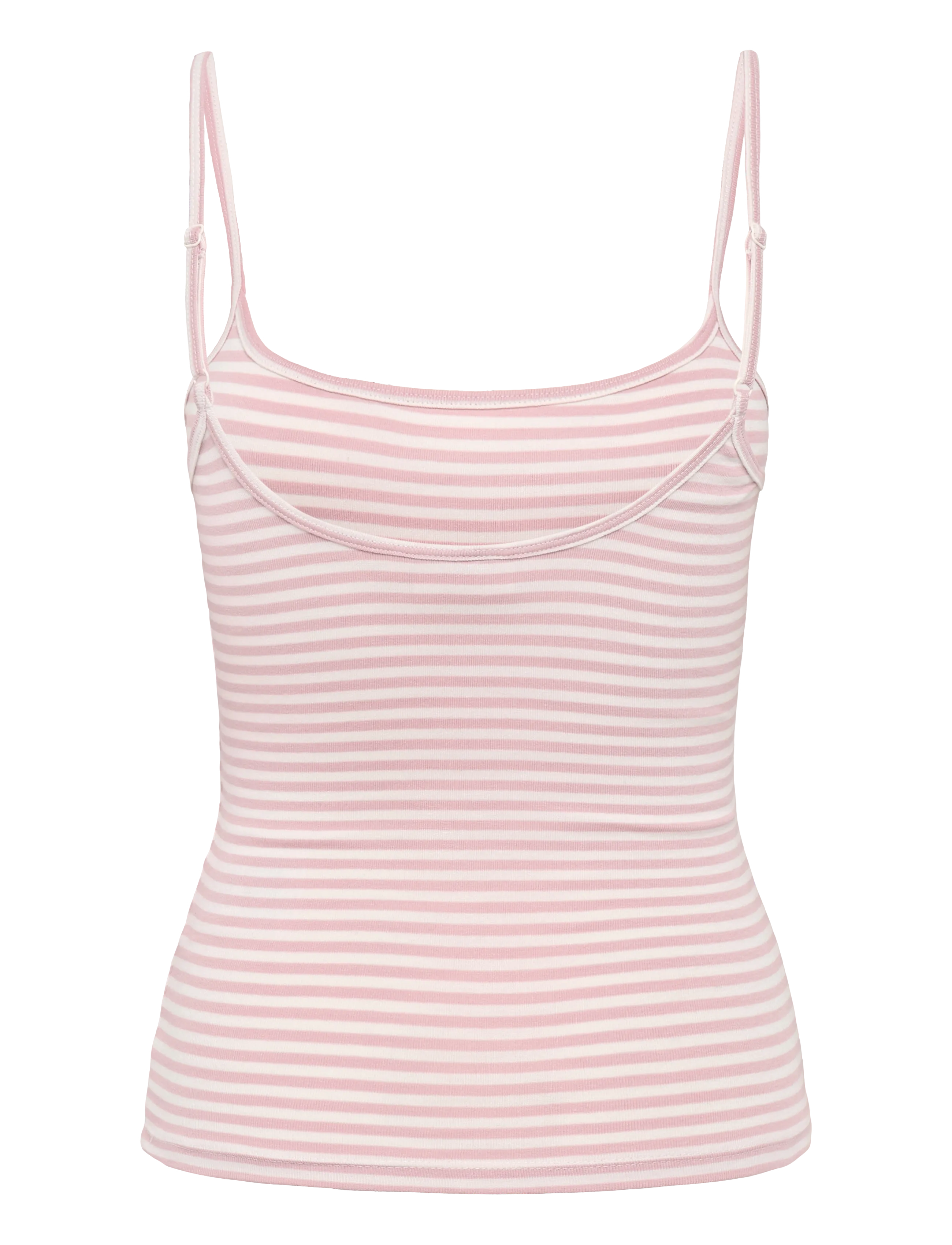 Gina Tricot - Perfect strap singlet - Ärmellose tops - pink stripe - 2