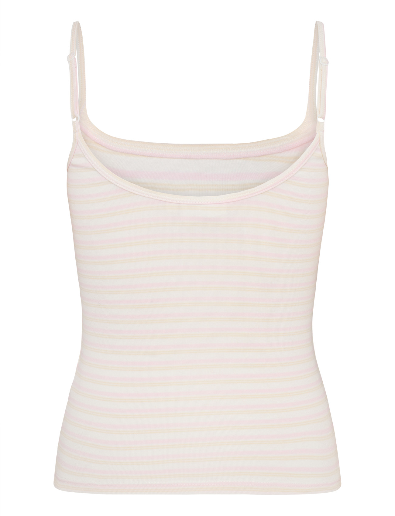 Gina Tricot - Perfect strap singlet - pink/yellow stripe - 1